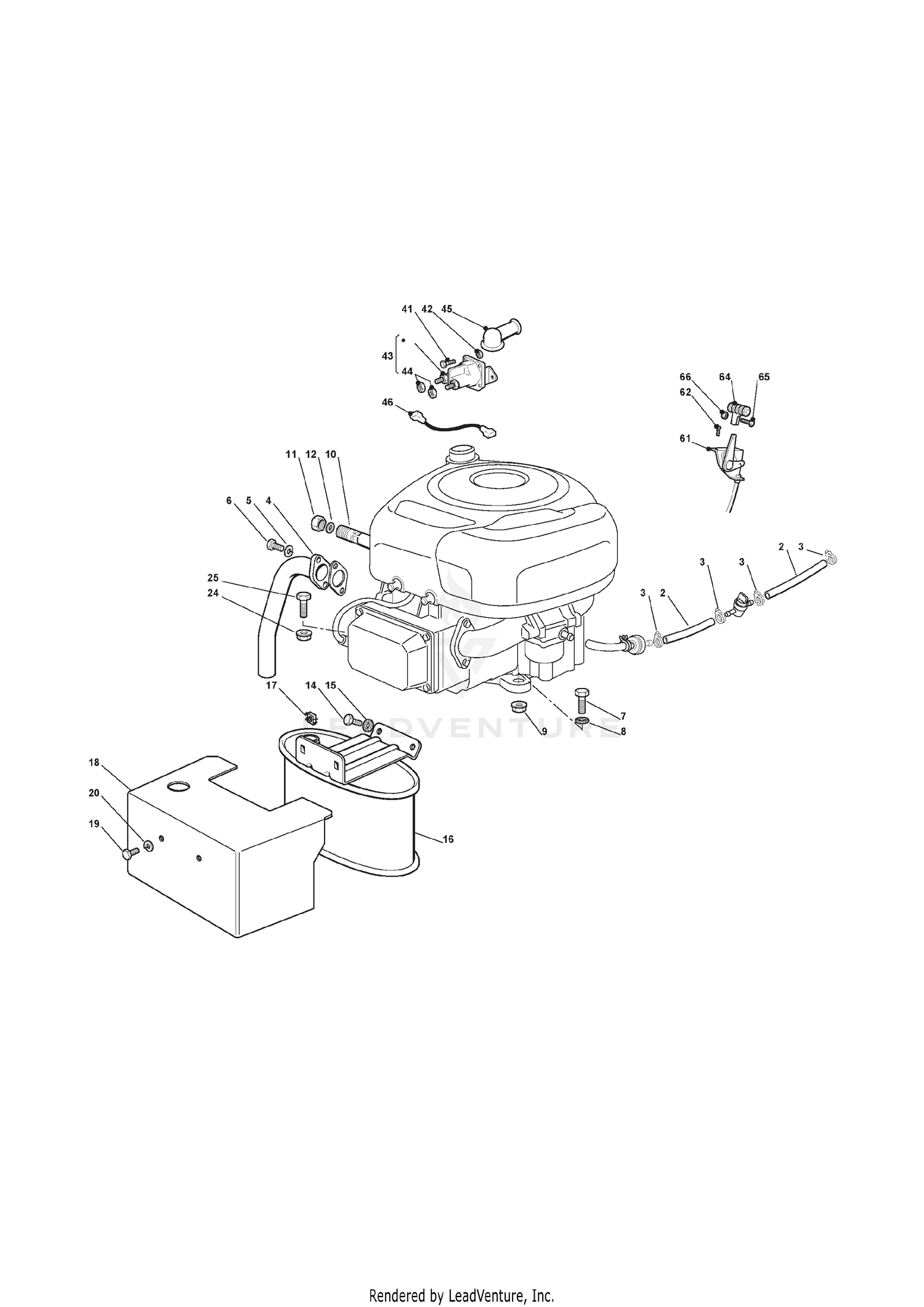 Engine - B&S 11,5-12,5-13,5 Hp