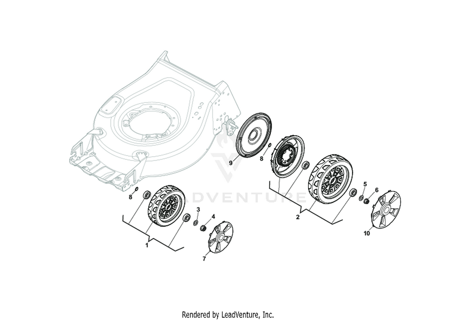 Wheel and Hub Cap