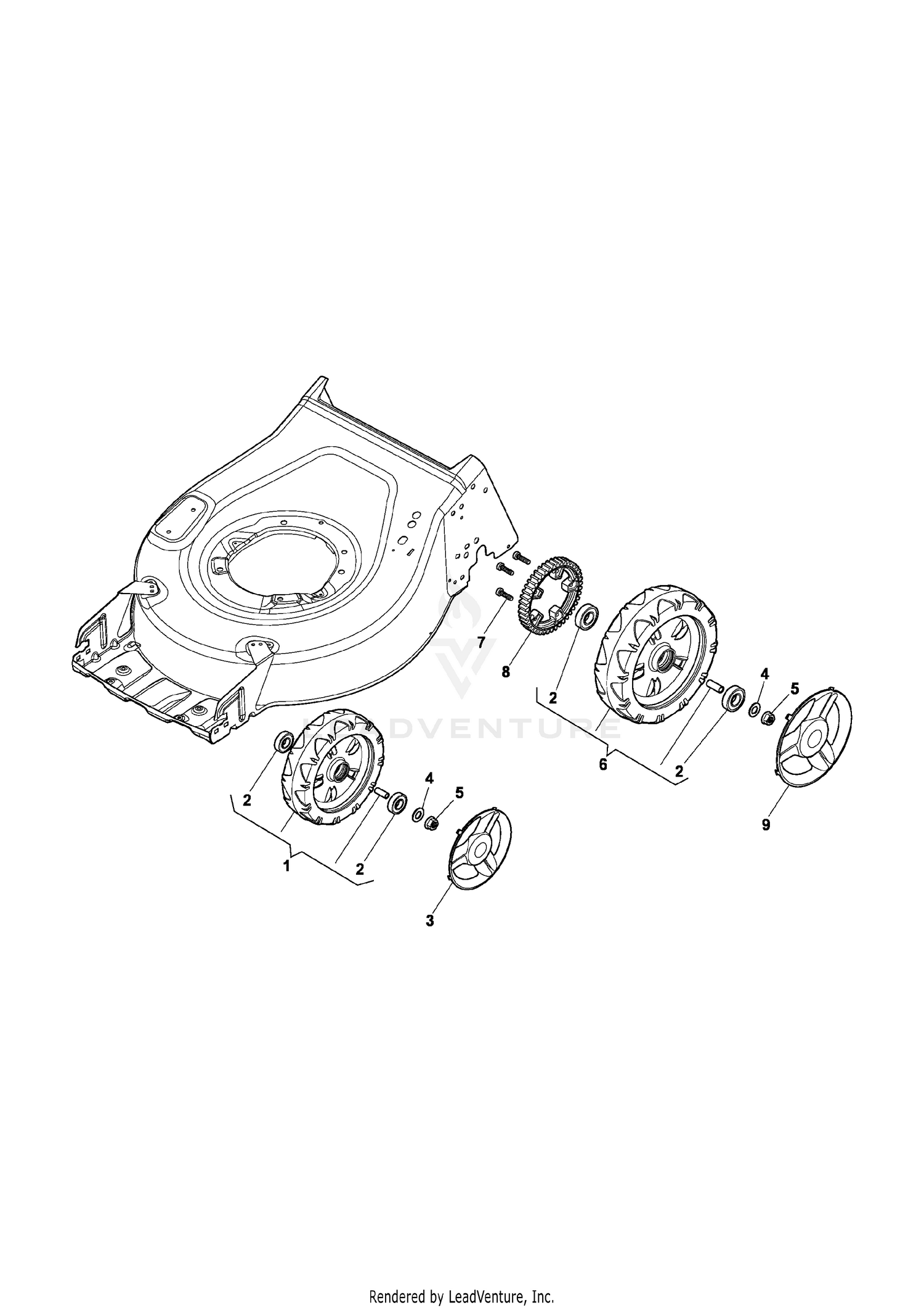 Wheel and Hub Cap