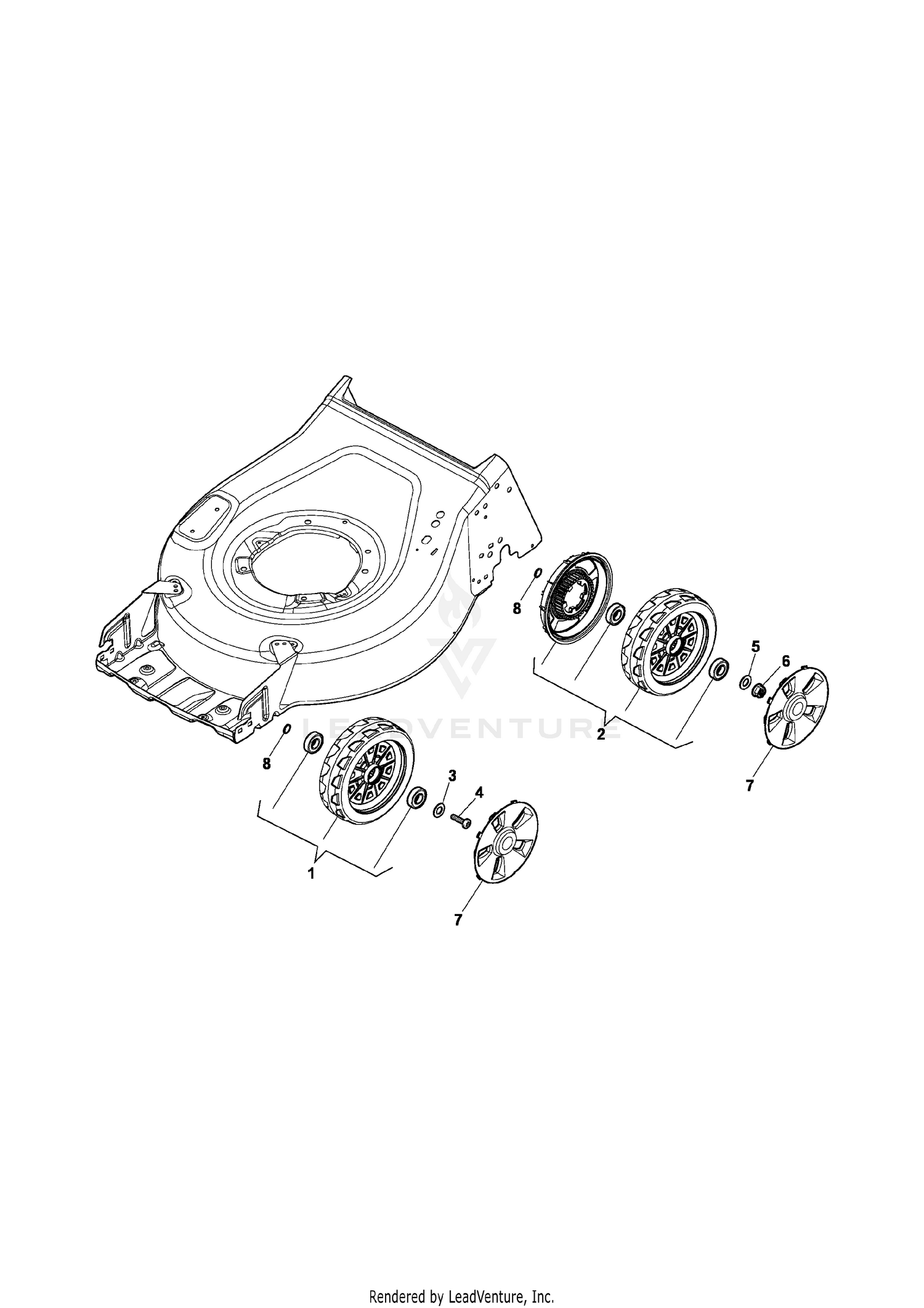 Wheel and Hub Cap