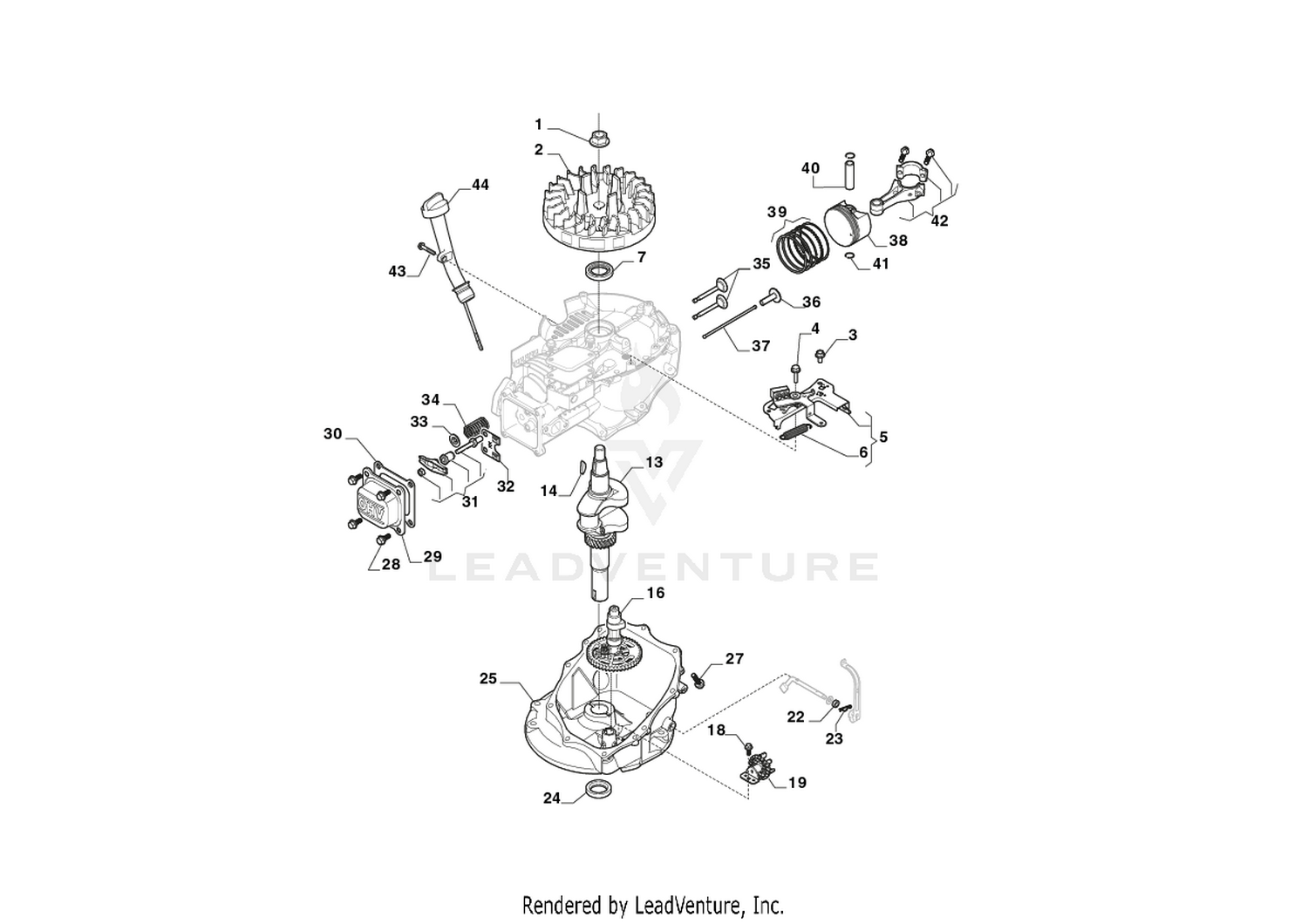 Engine - Piston, Crankshaft