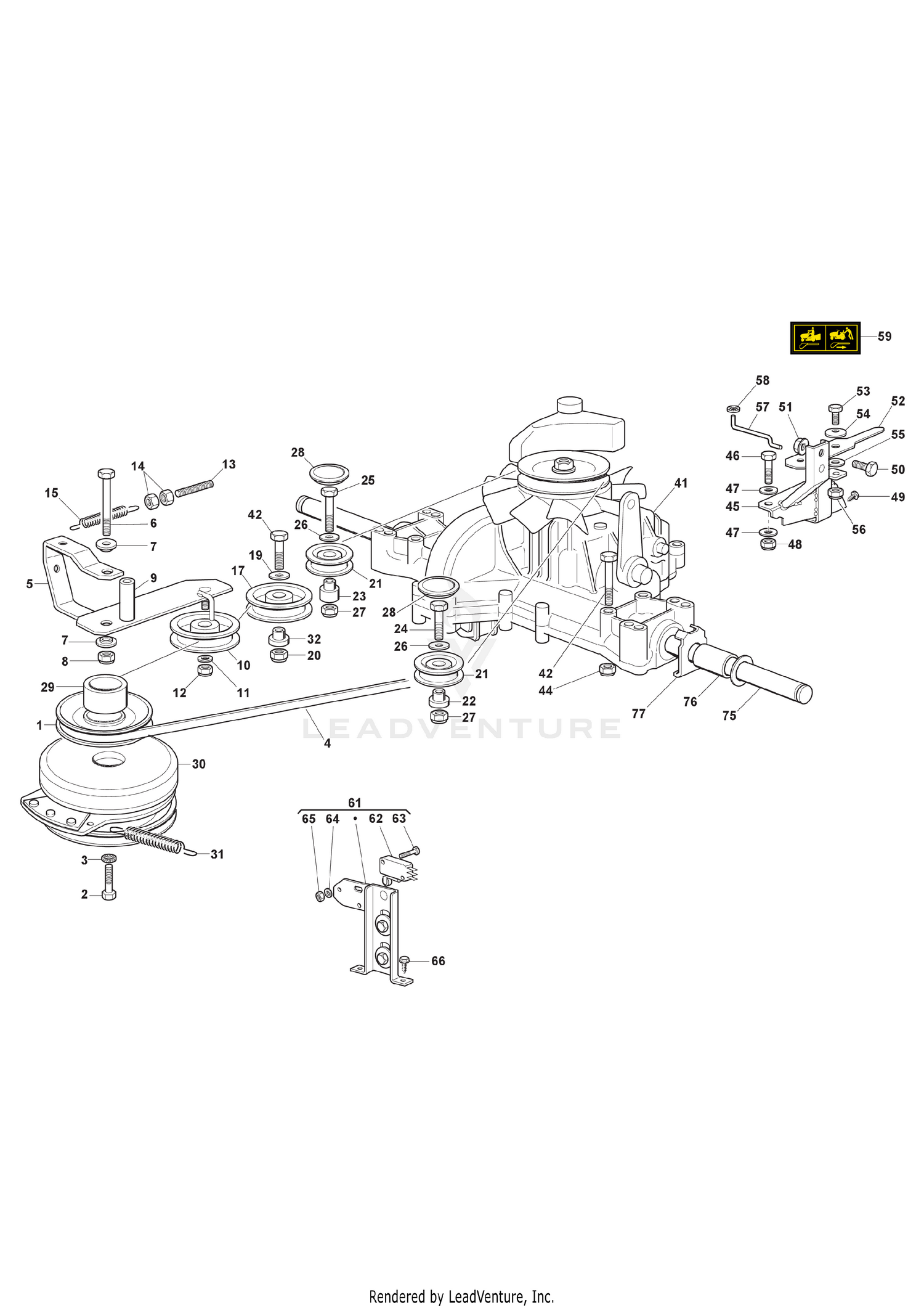 TT Transmission with Warner Electromagnetic Clutch