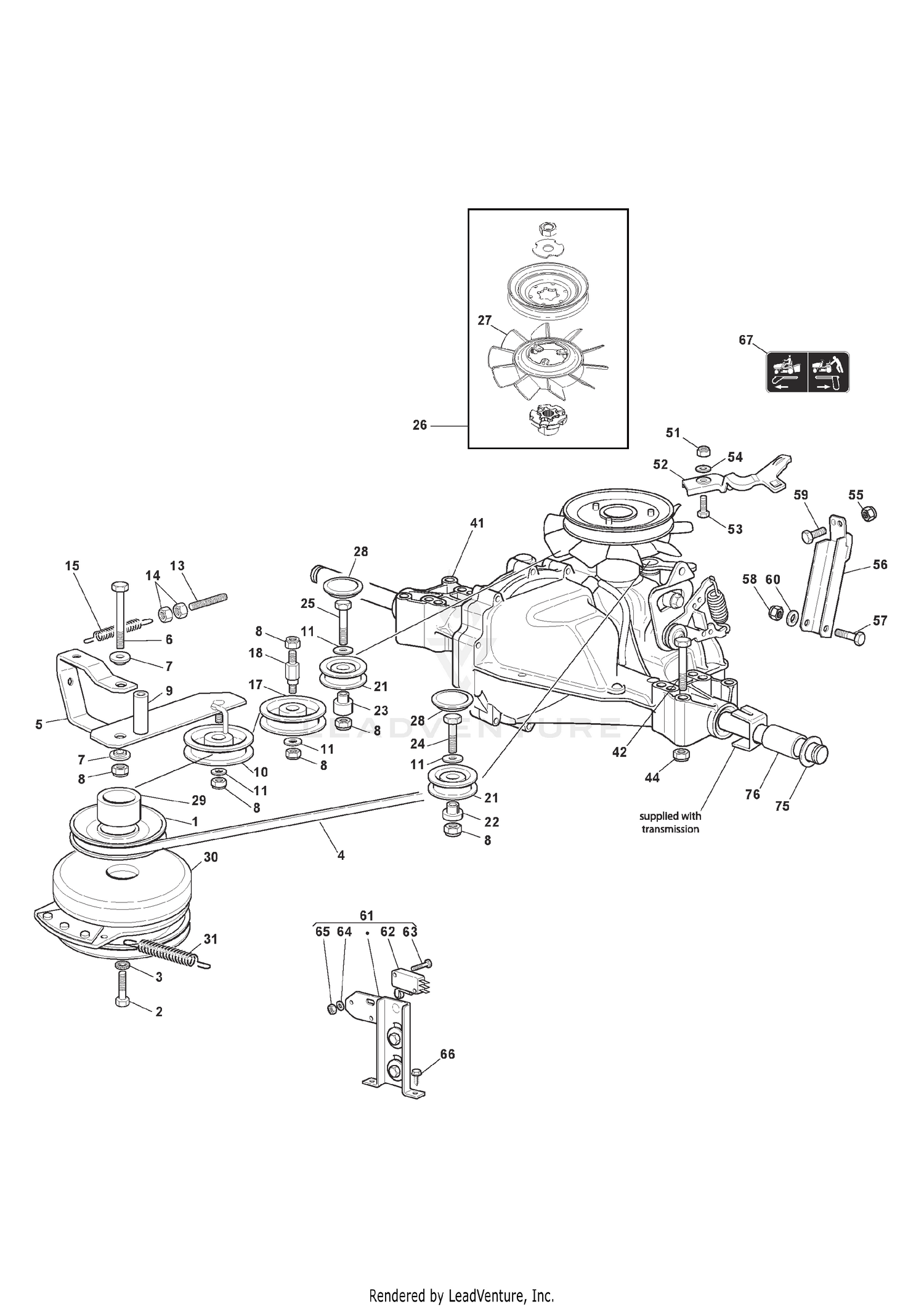HYG Transmission with Warner Electromagnetic Clutch