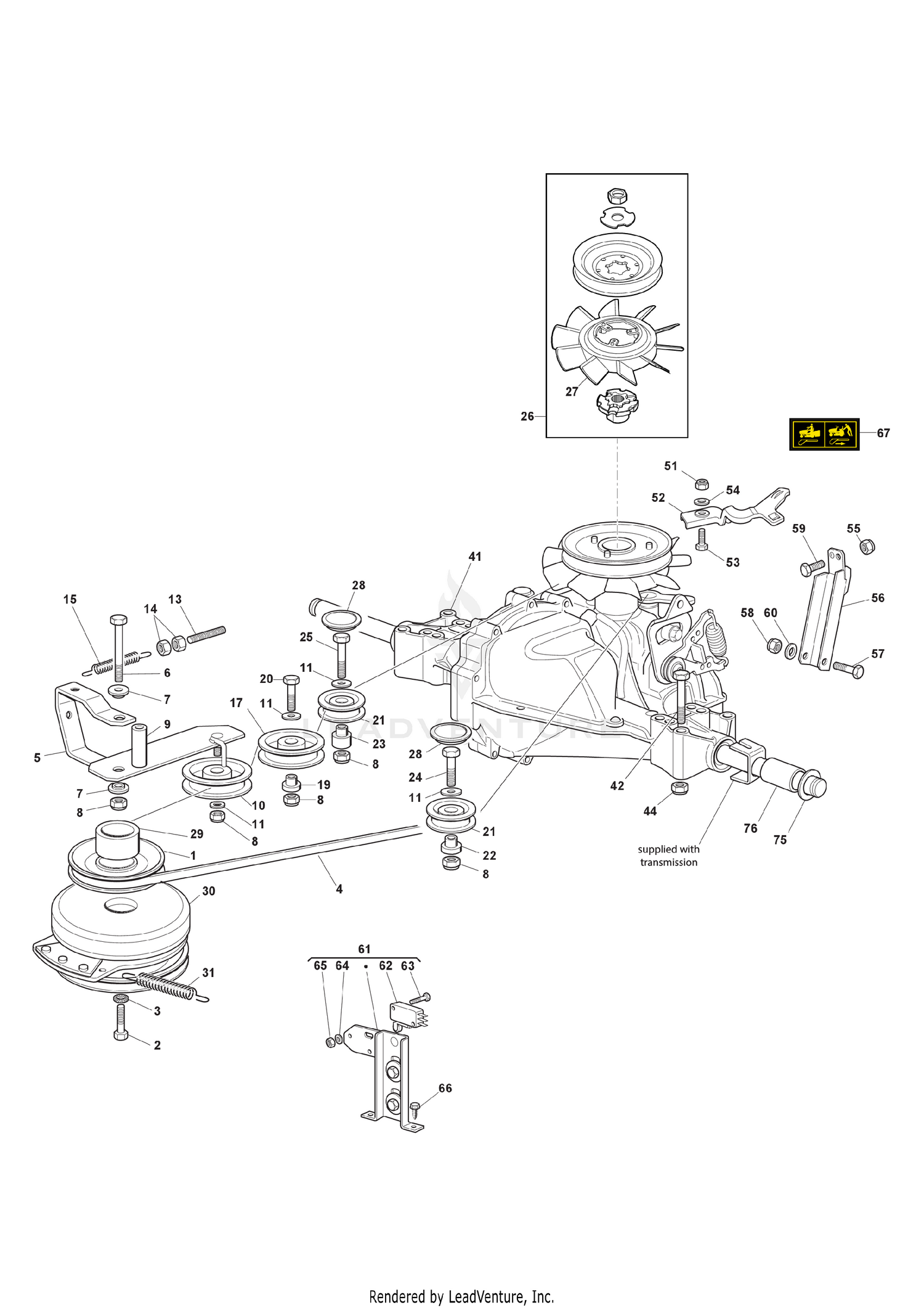 HYG Transmission with Warner Electromagnetic Clutch