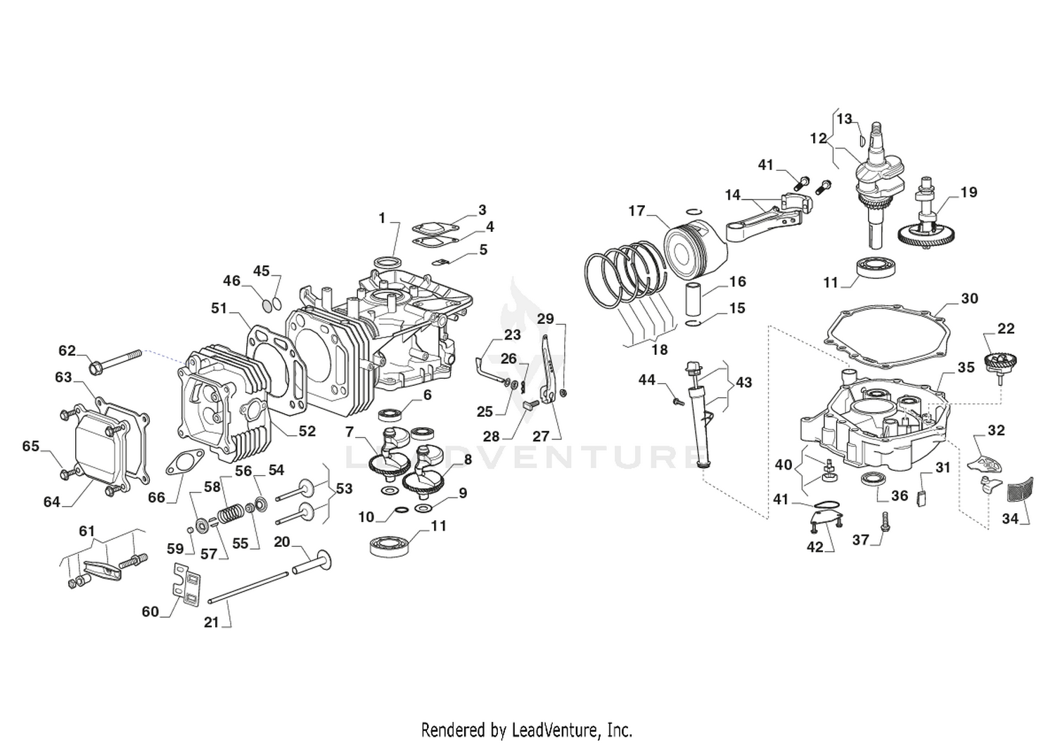 Engine - Piston, Crankshaft