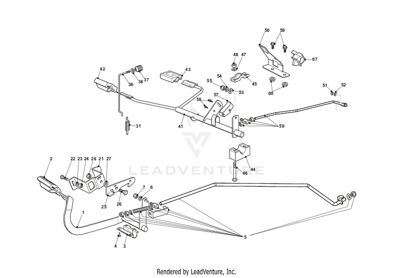Brake And Gearbox Controls - HydroGear
