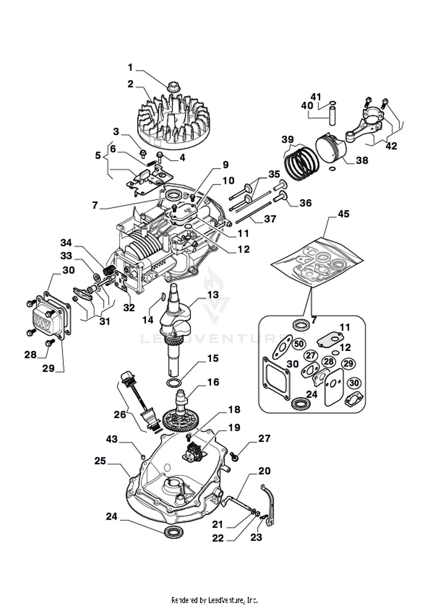 Engine - Piston, Crankshaft