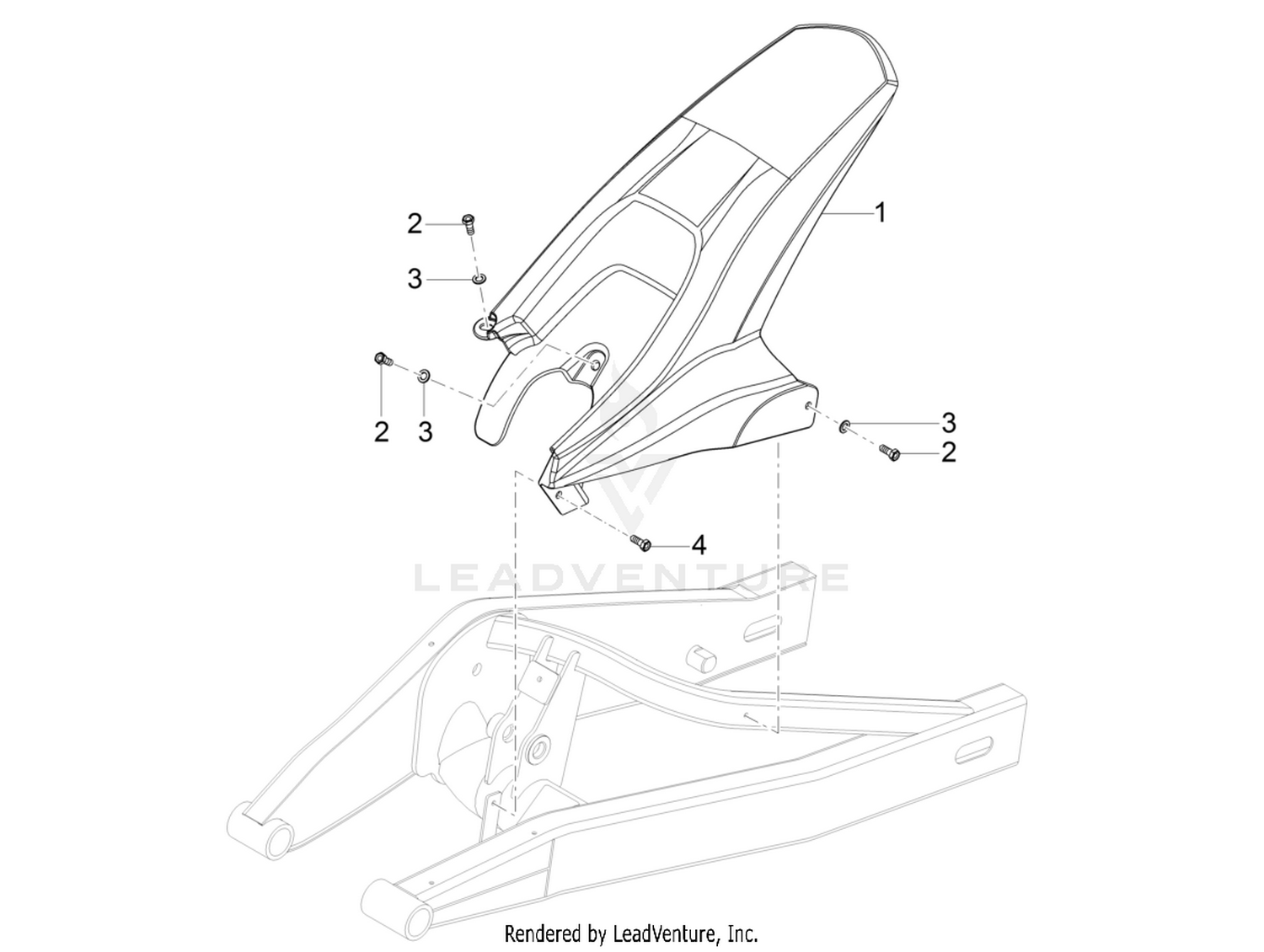 Rear mudguard