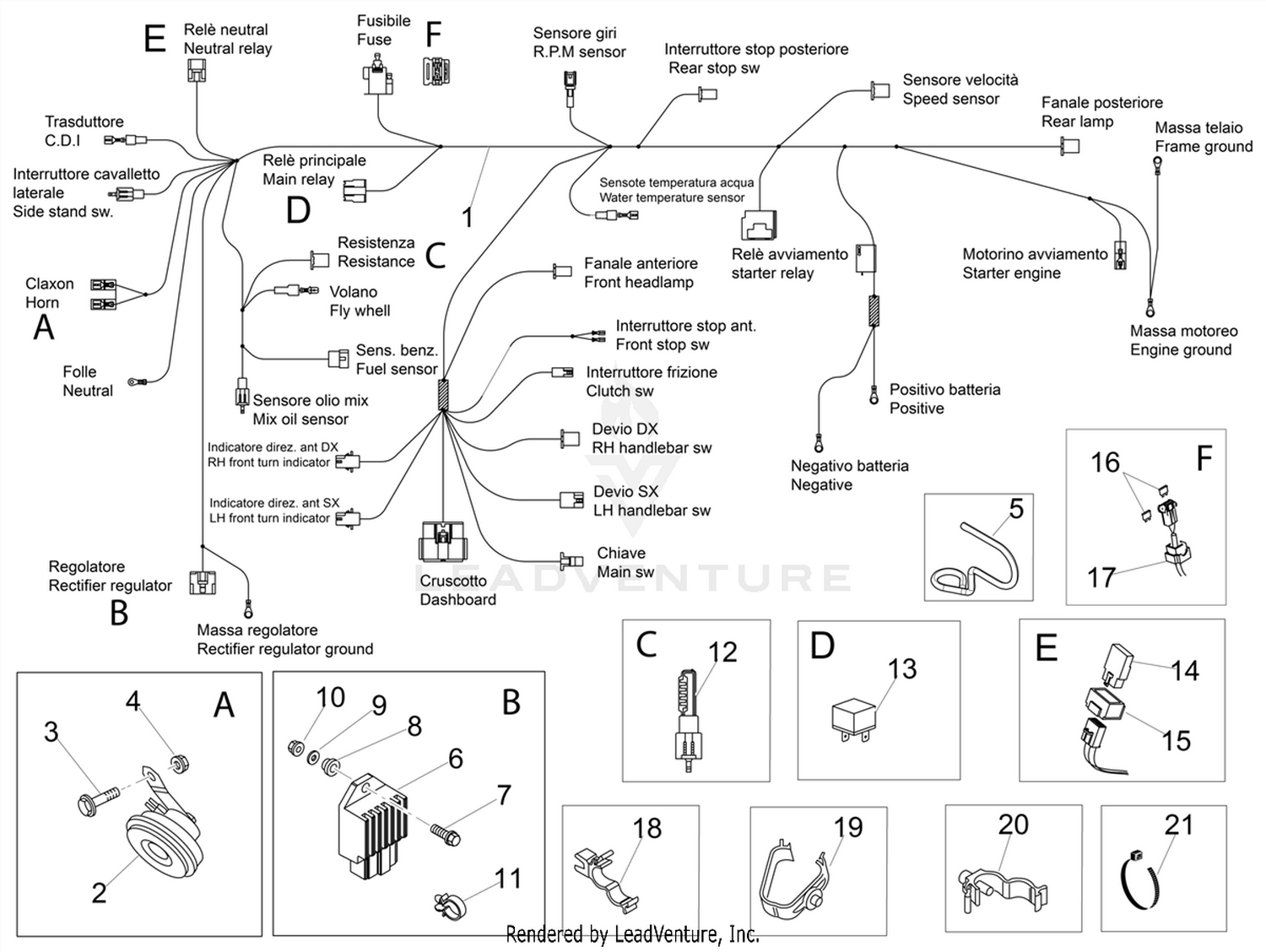 Front electrical system