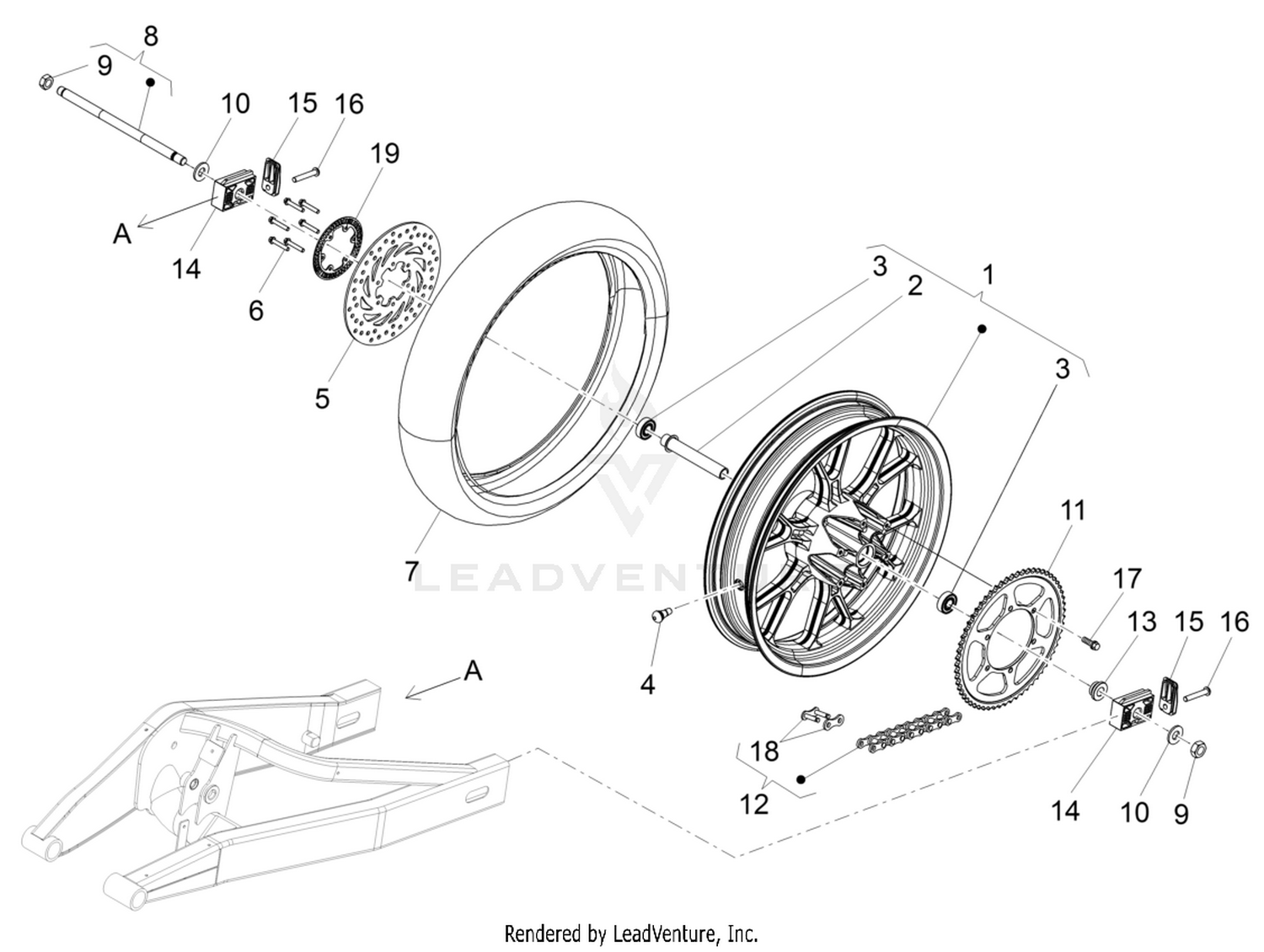 Rear wheel