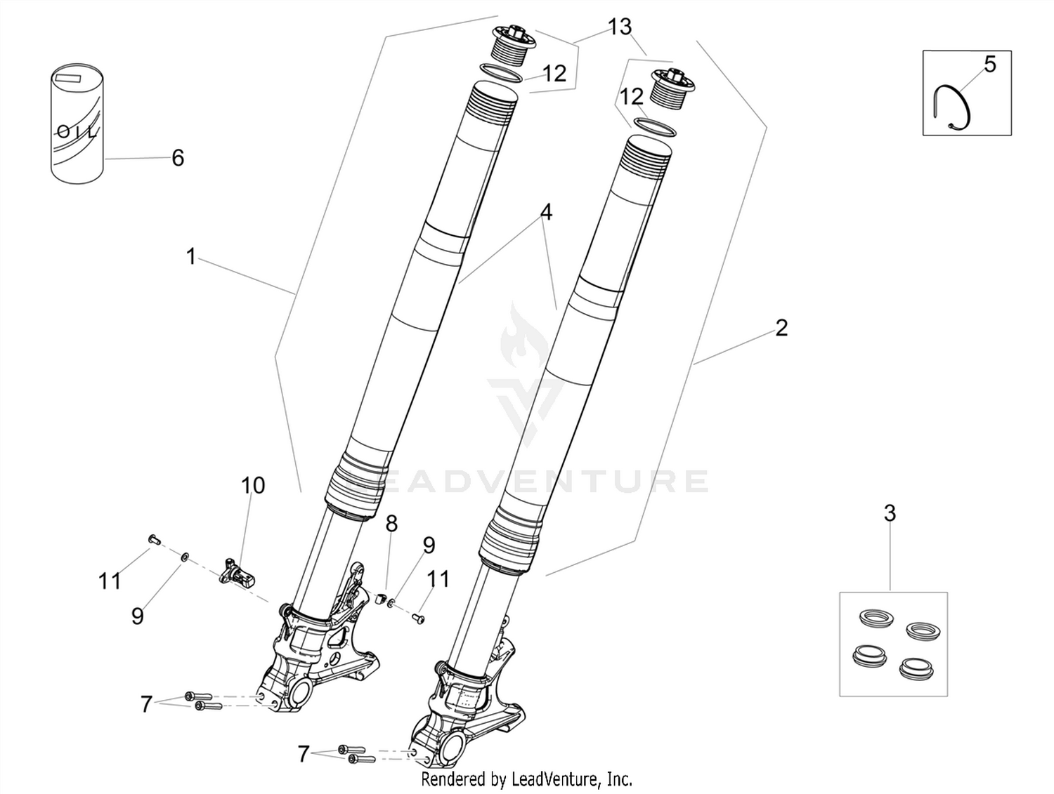 Front fork Ohlins