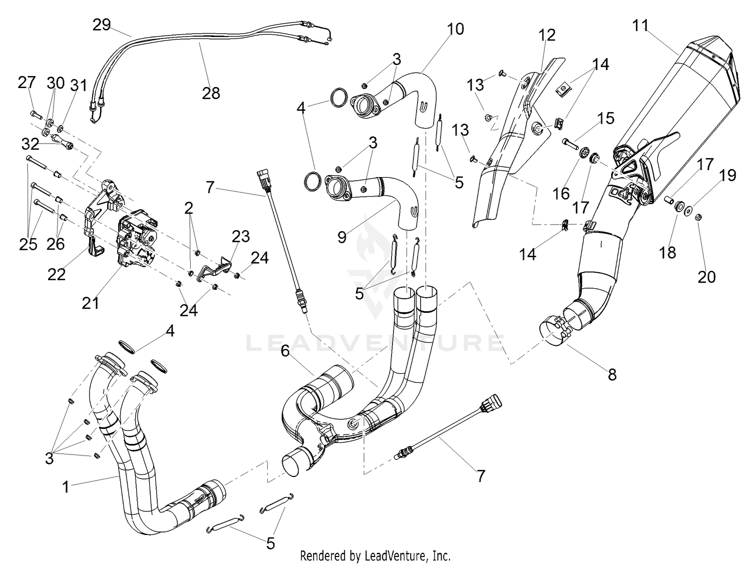 Exhaust pipe I