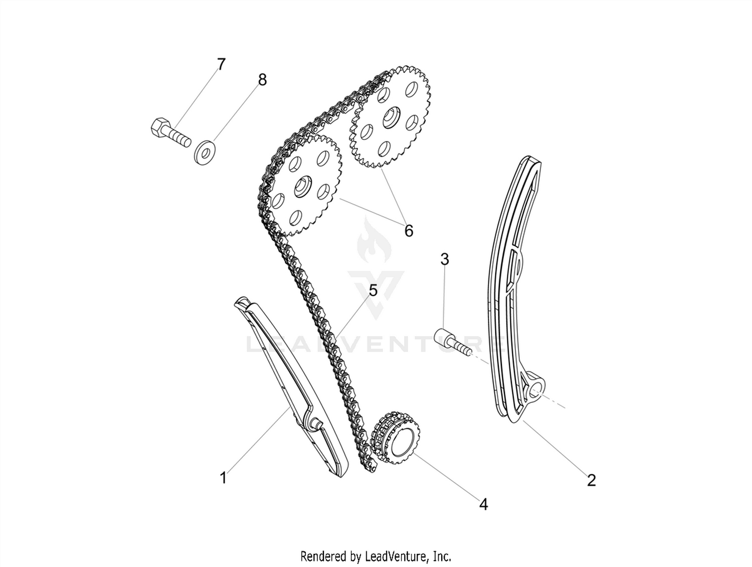 Front cylinder timing system