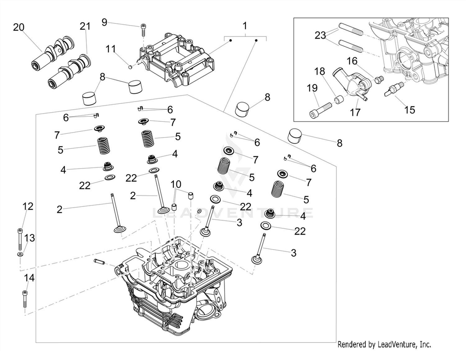 Cylinder head - valves