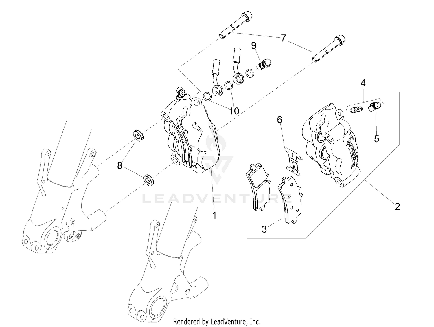 Front brake caliper