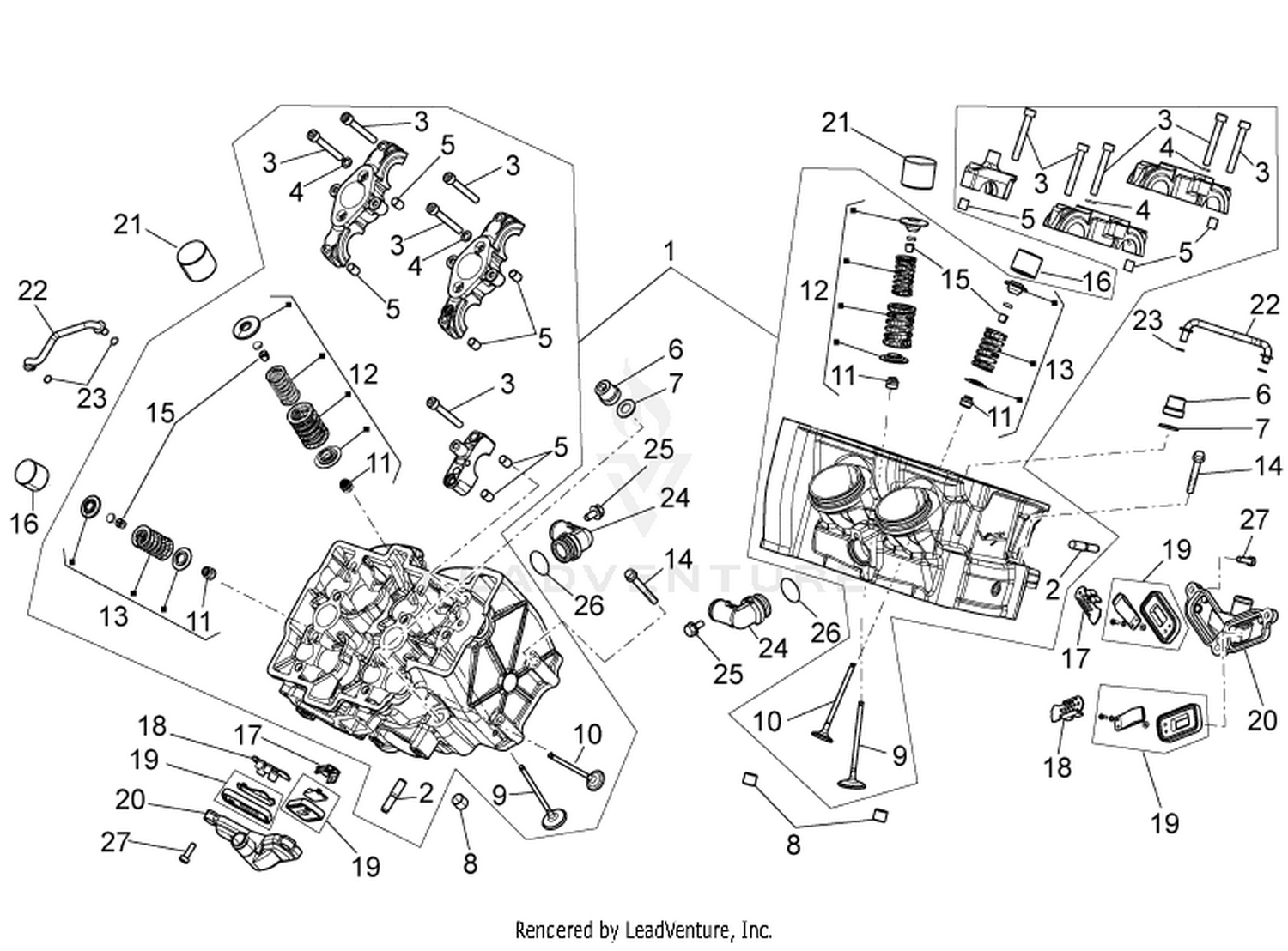 Cylinder head - valves