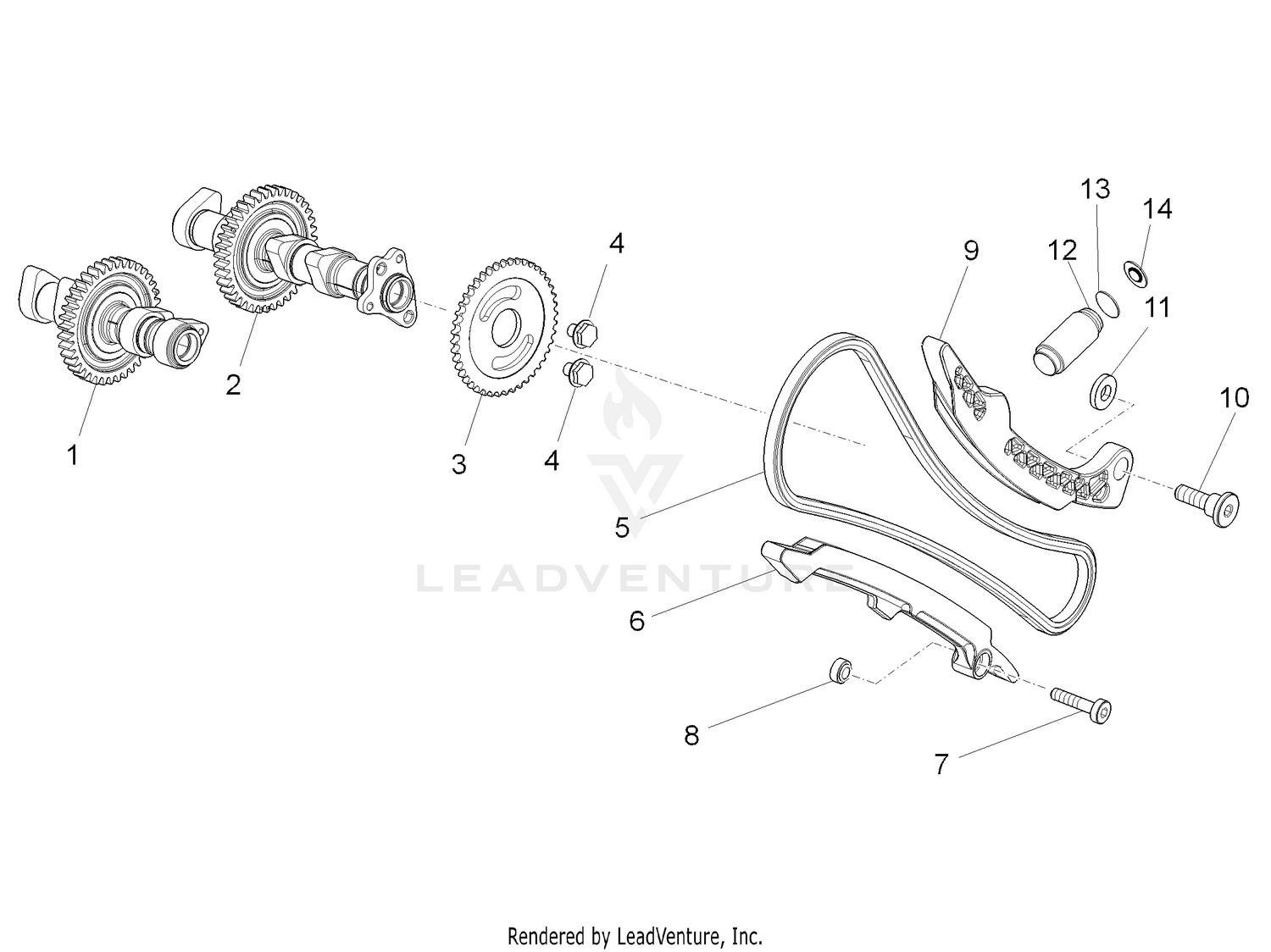 Front cylinder timing system
