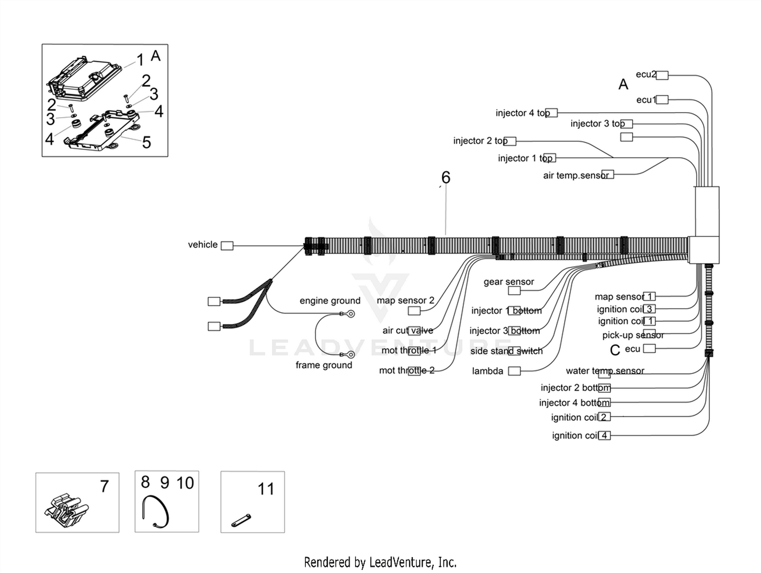 Rear electrical system
