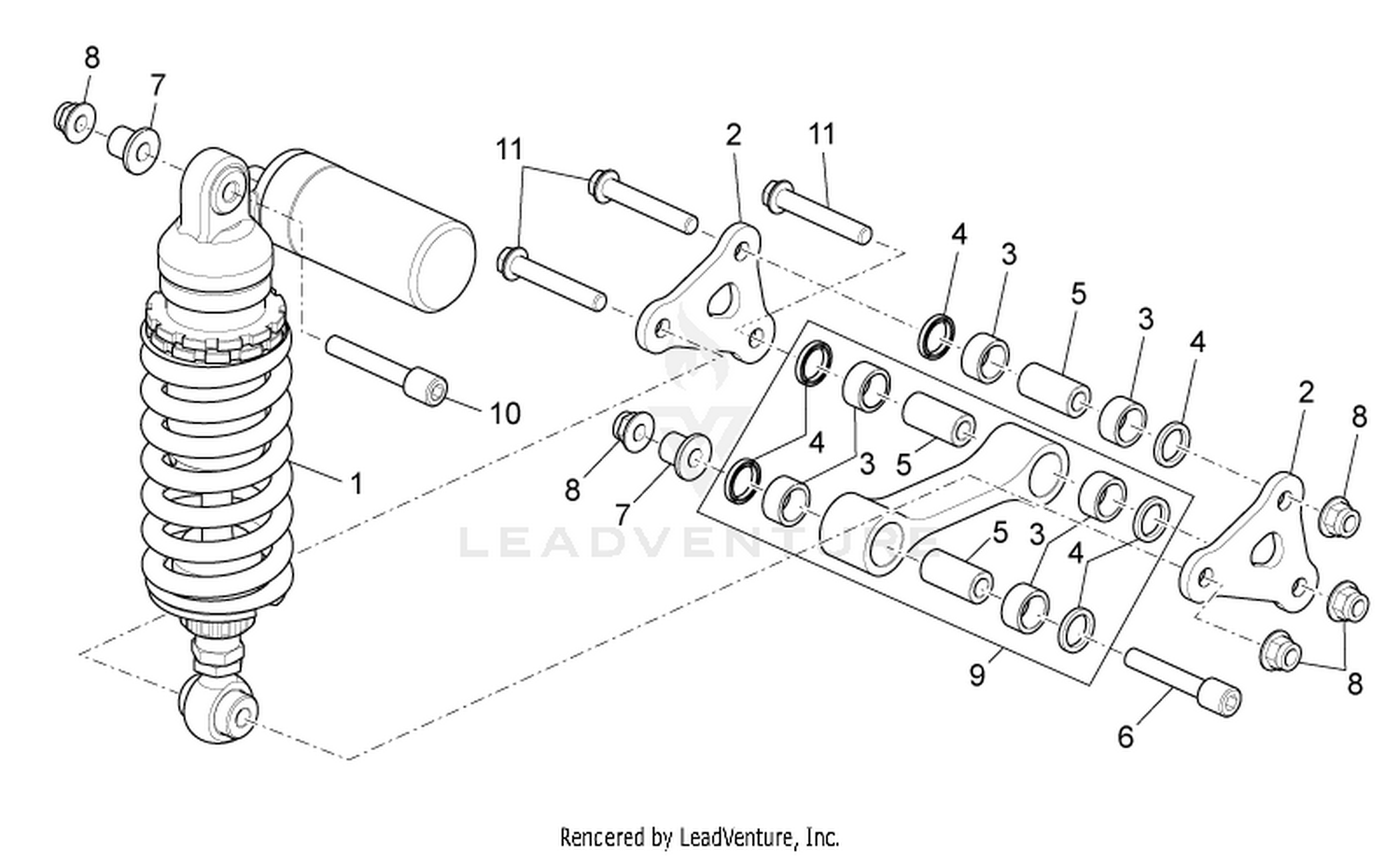 Rear shock absorber