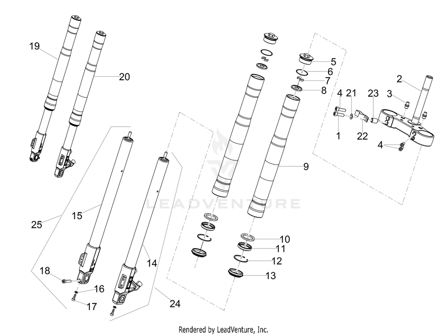 Front fork Ming Xing