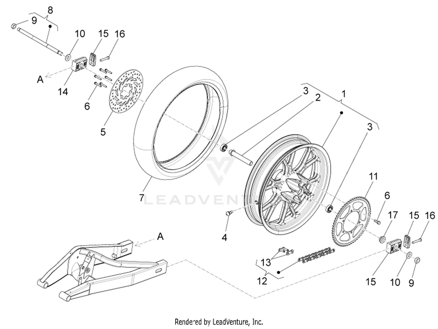 Rear wheel