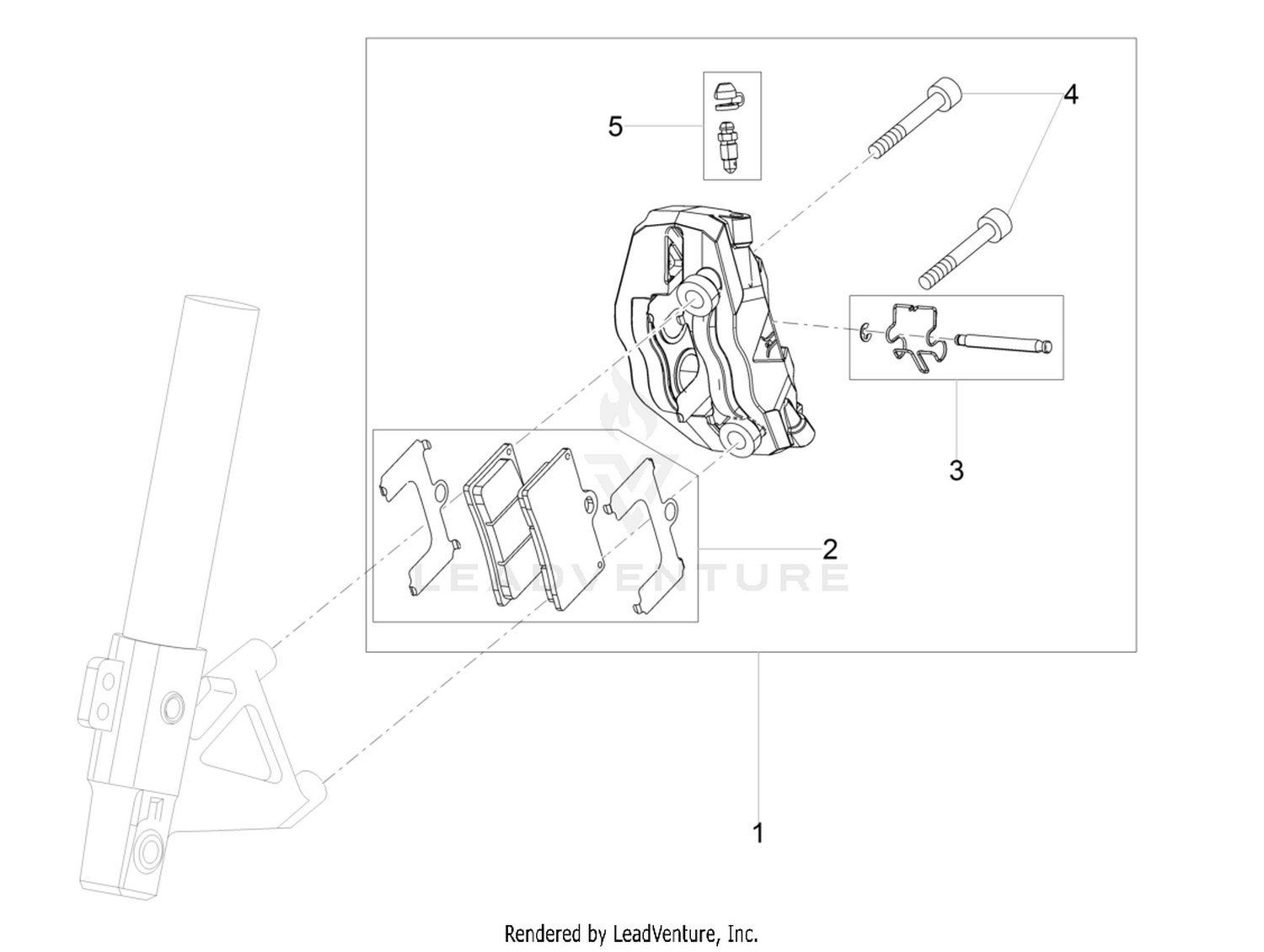 Front brake caliper