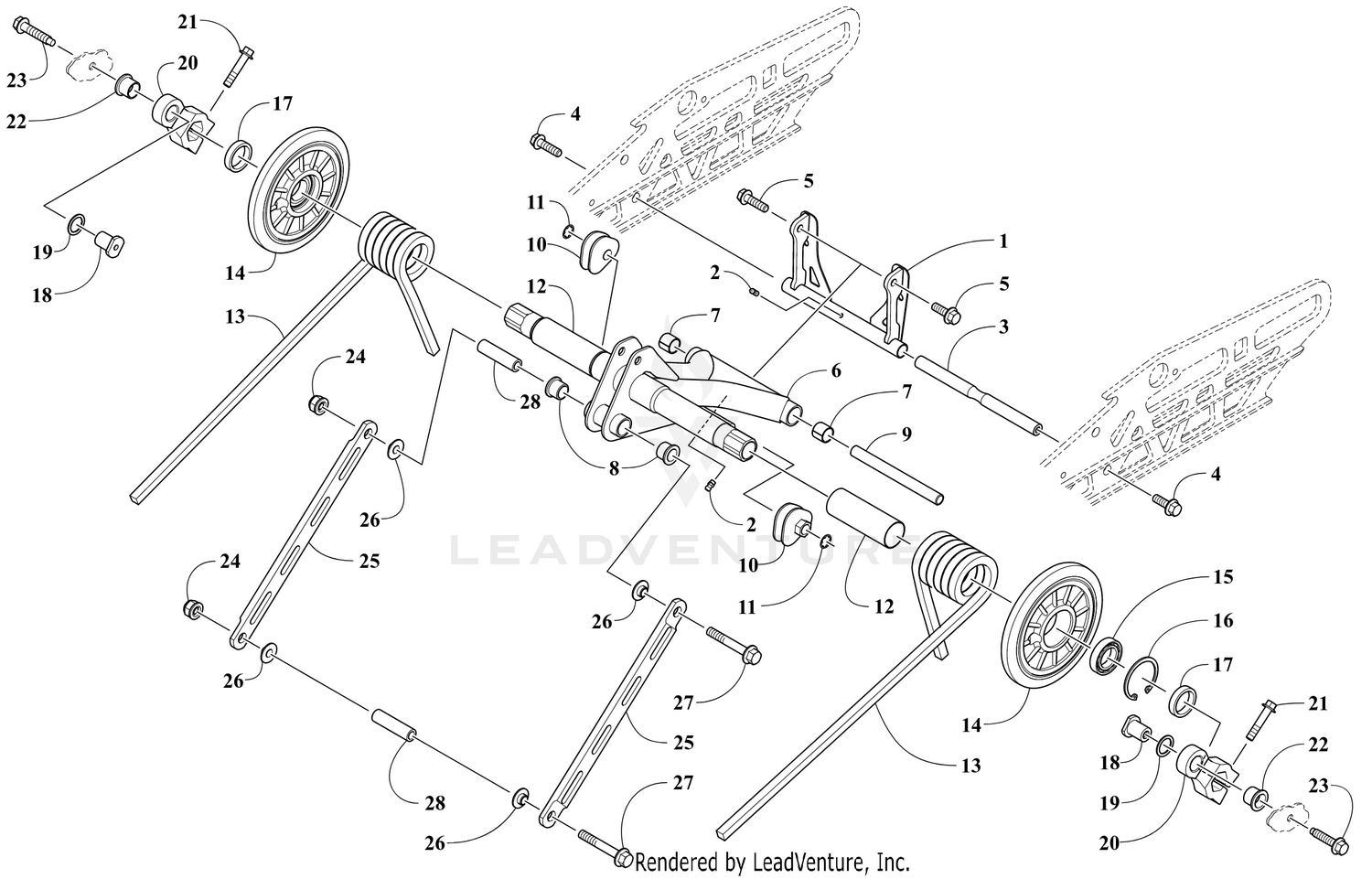 REAR SUSPENSION REAR ARM ASSEMBLY [106196]