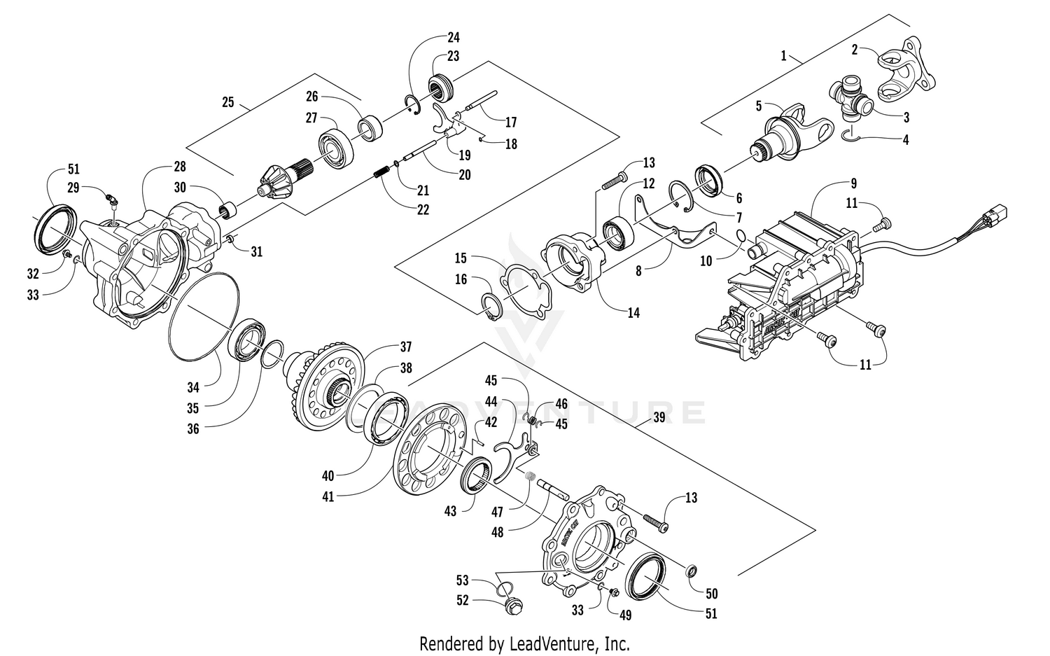 FRONT DRIVE GEARCASE ASSEMBLY [301905]