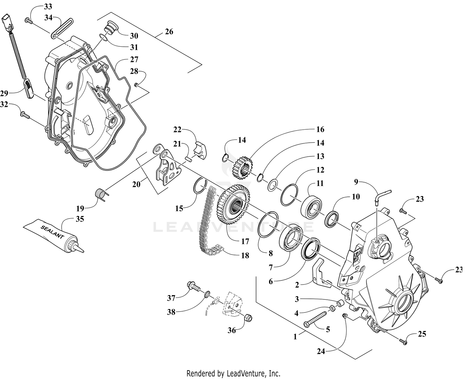 CHAIN CASE ASSEMBLY [108971]