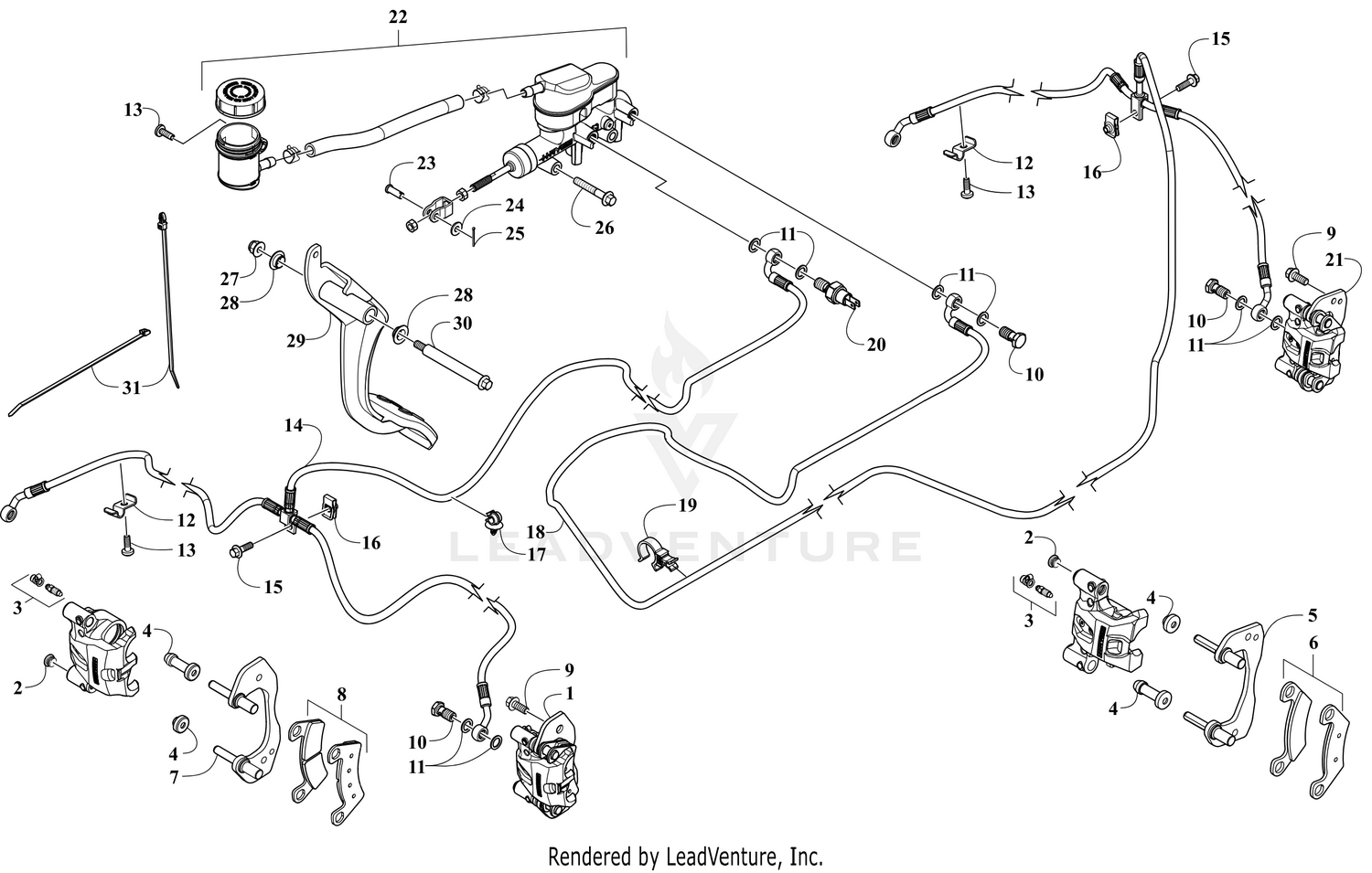 HYDRAULIC BRAKE ASSEMBLY [305816]