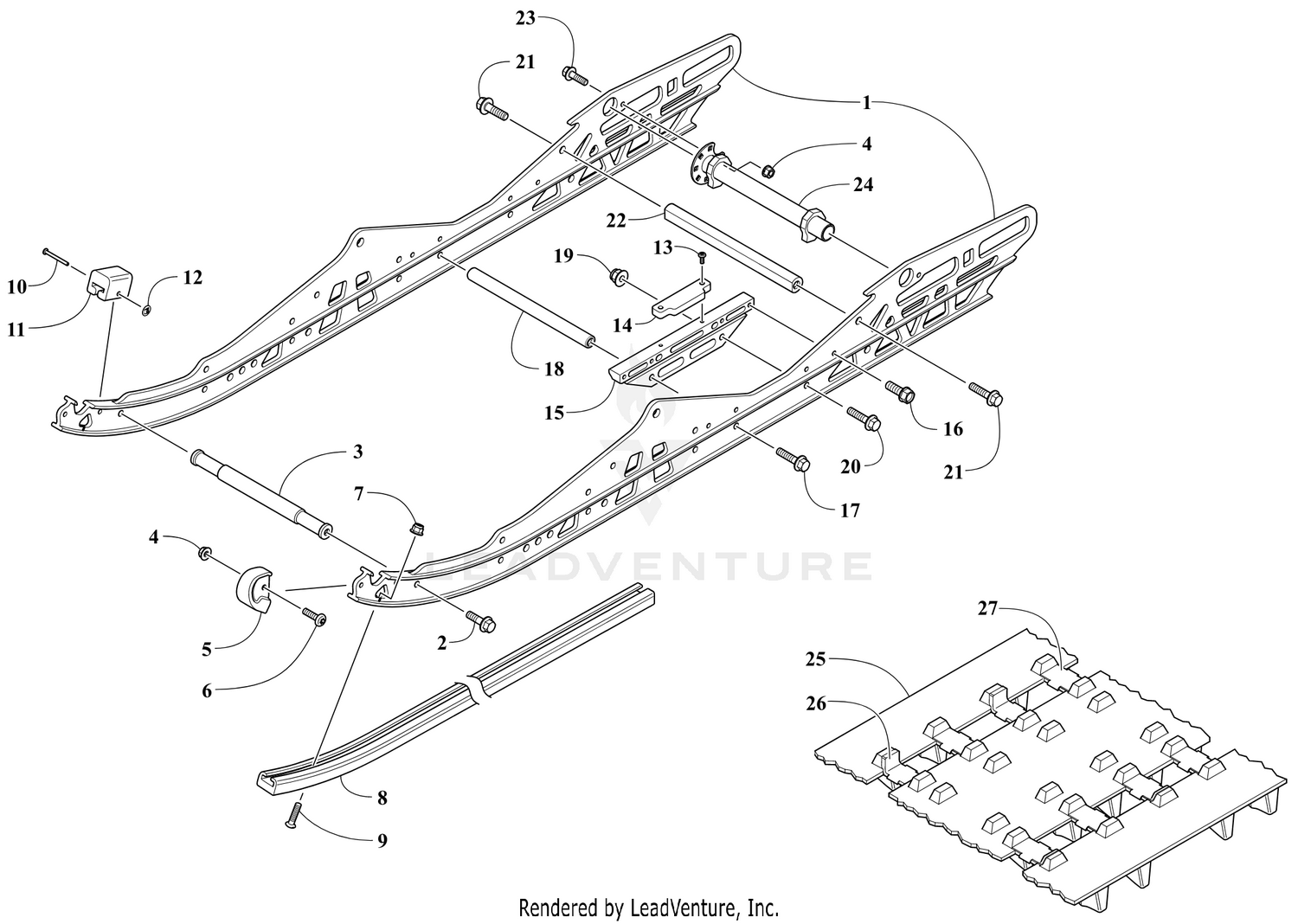 SLIDE RAIL AND TRACK ASSEMBLY [106192]