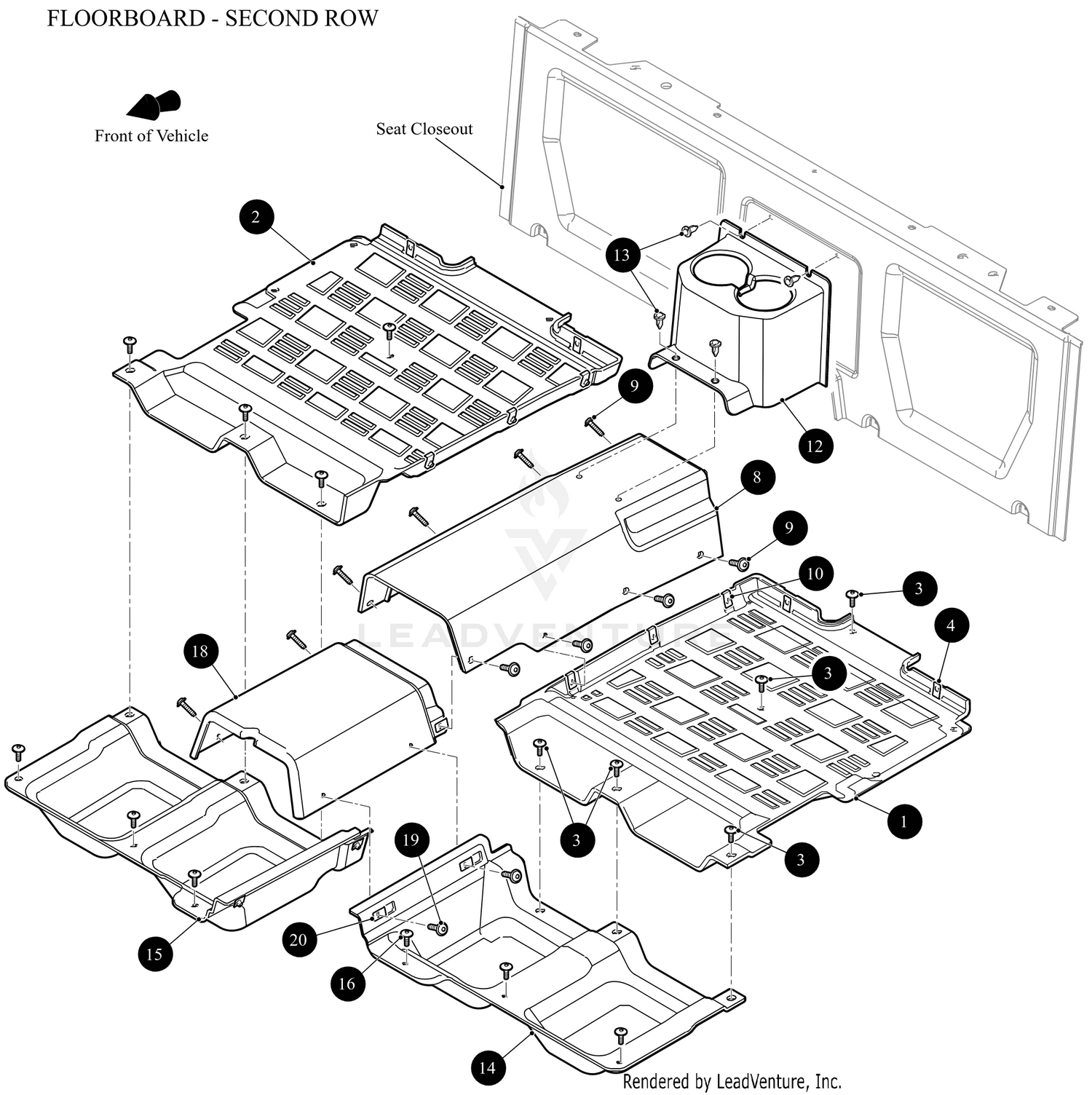 REAR FLOORBOARD [302526]