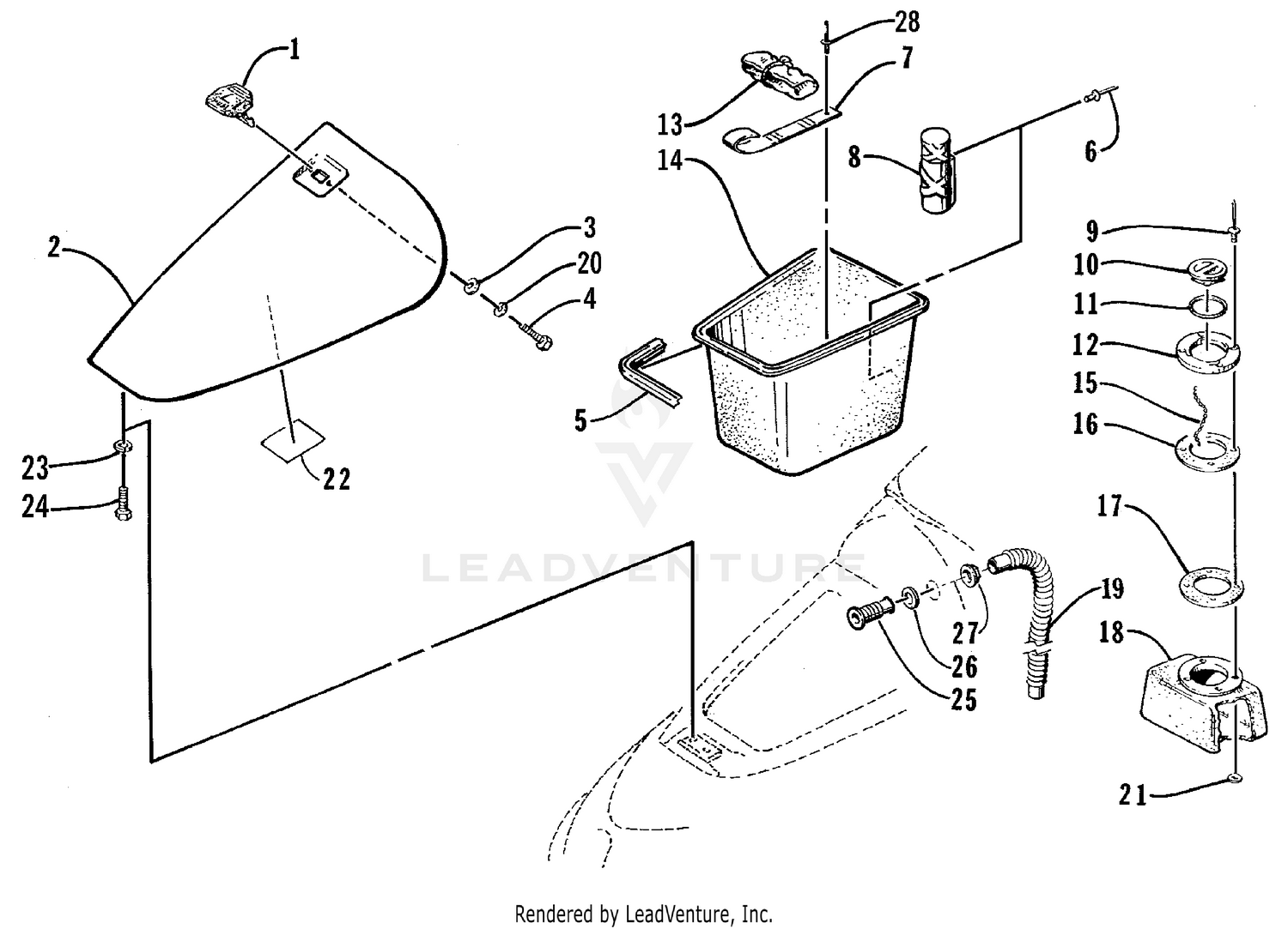 HATCH COVER AND STORAGE TRAY [73428]