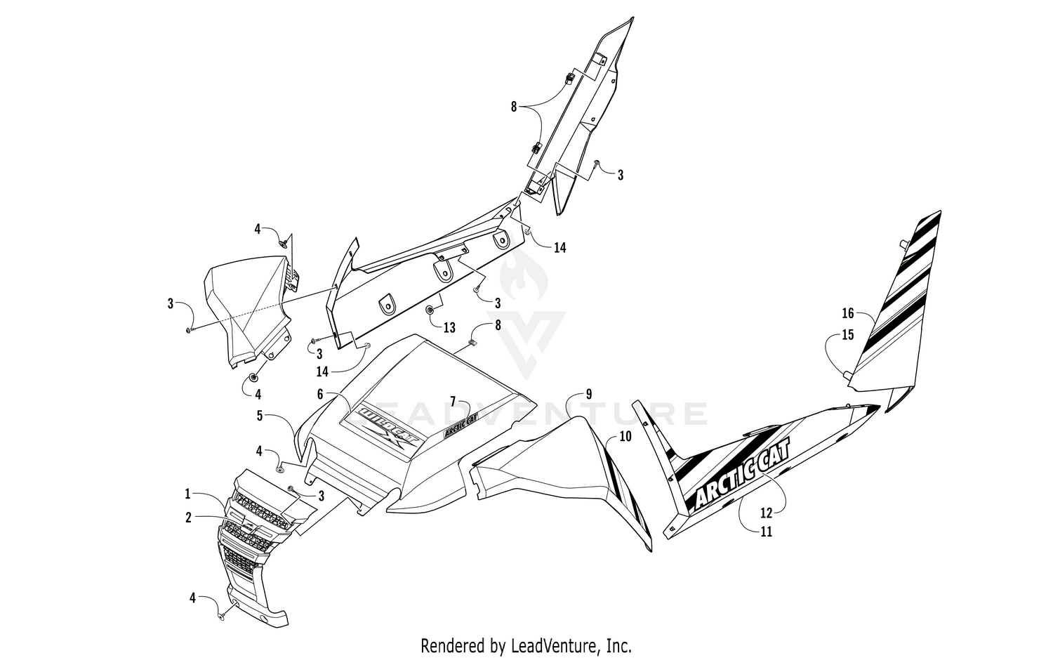 FRONT AND SIDE PANEL ASSEMBLIES [301004]