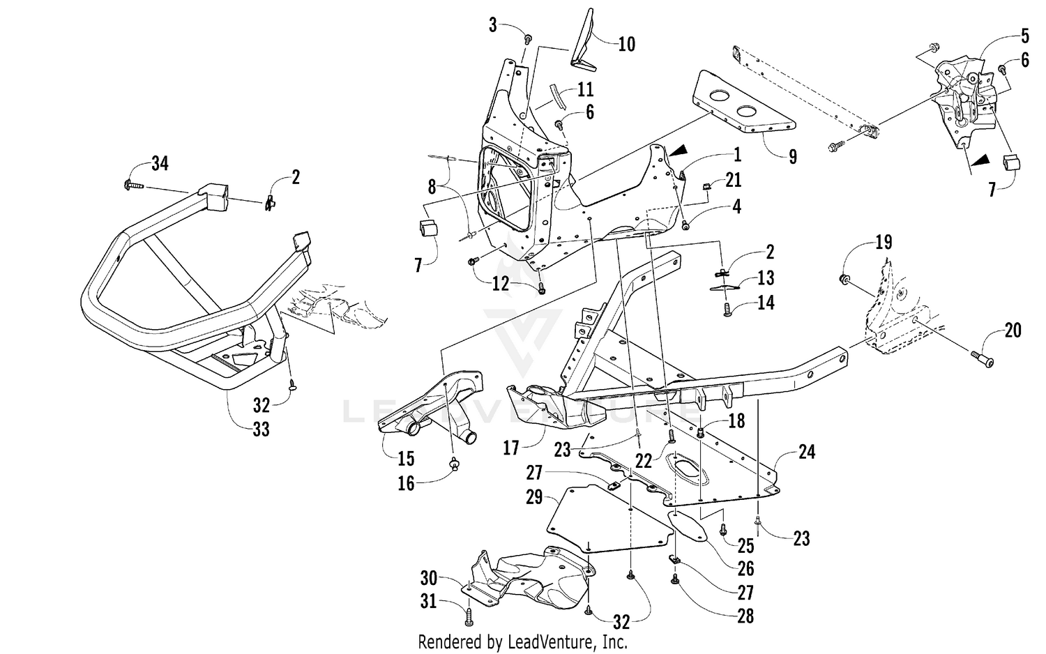 FRONT BUMPER AND FRAME ASSEMBLY [99387]