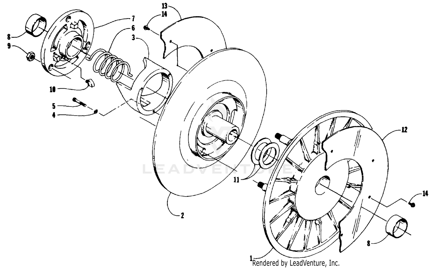 DRIVEN CLUTCH [55136]