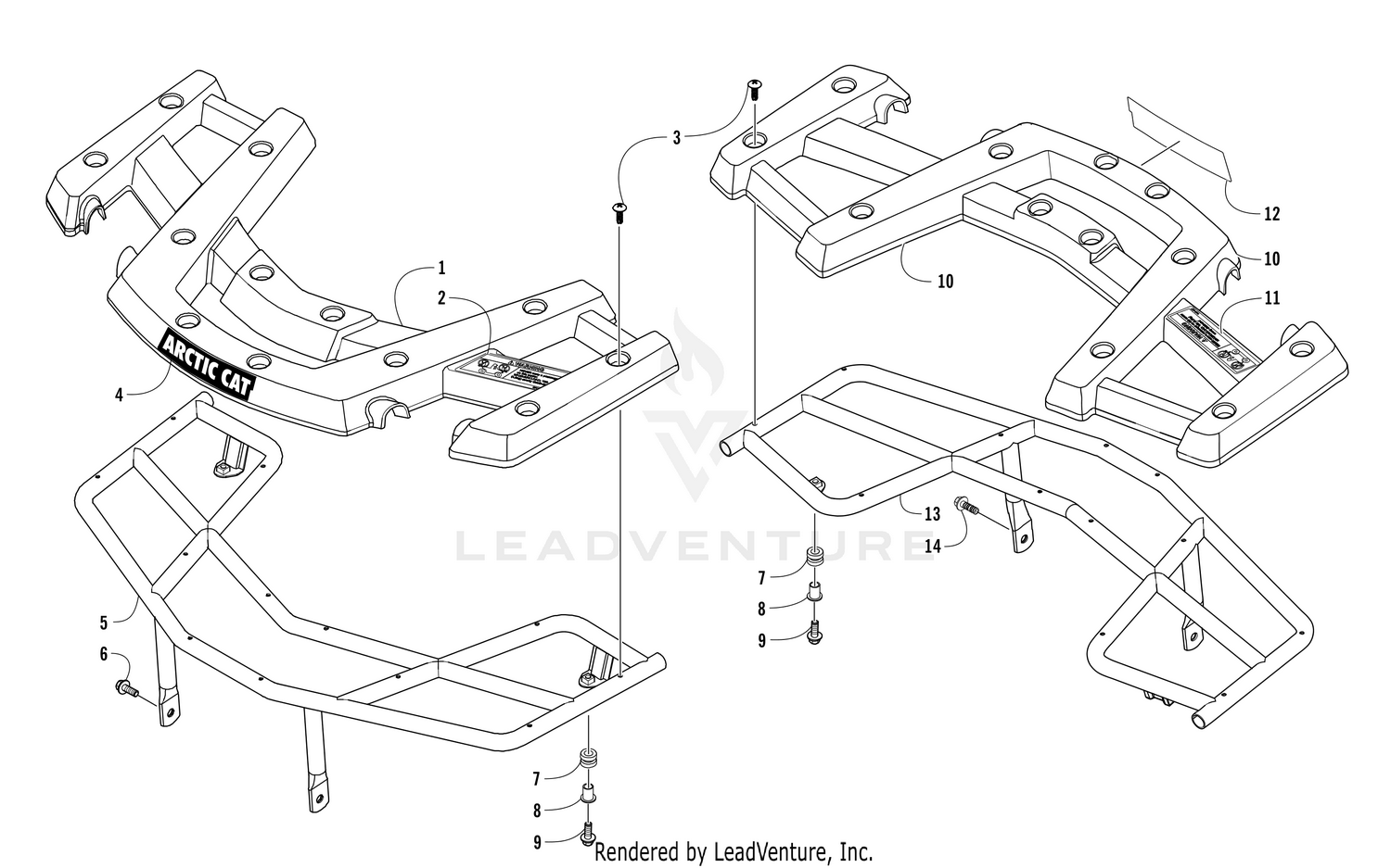 FRONT AND REAR RACK ASSEMBLY [301624]