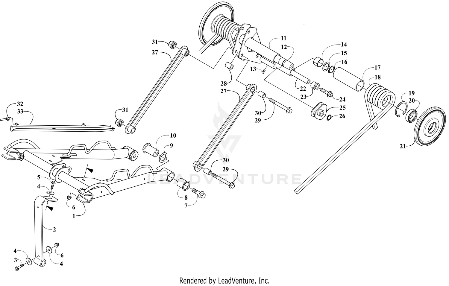REAR SUSPENSION ARM ASSEMBLIES [110624]