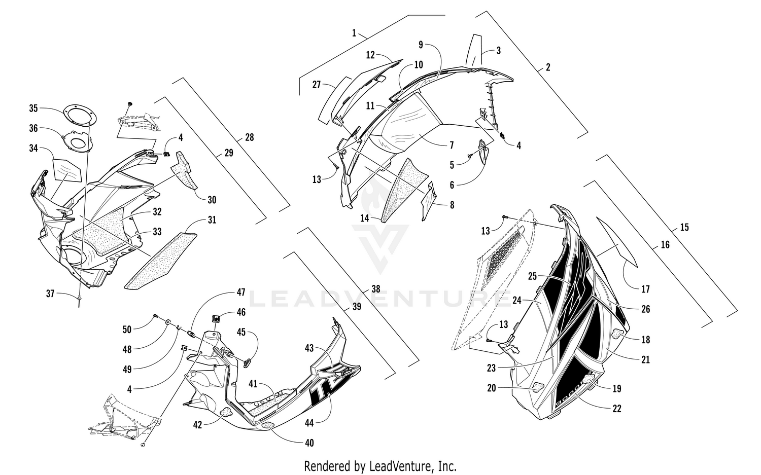 SKID PLATE AND SIDE PANEL ASSEMBLY [105041]