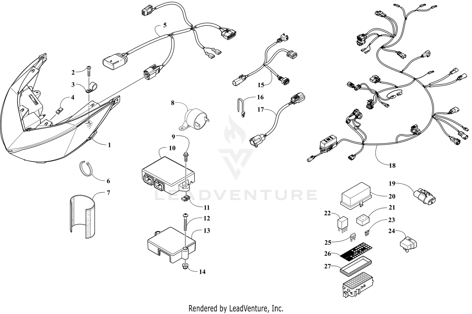 HEADLIGHT AND WIRING ASSEMBLIES [108962]