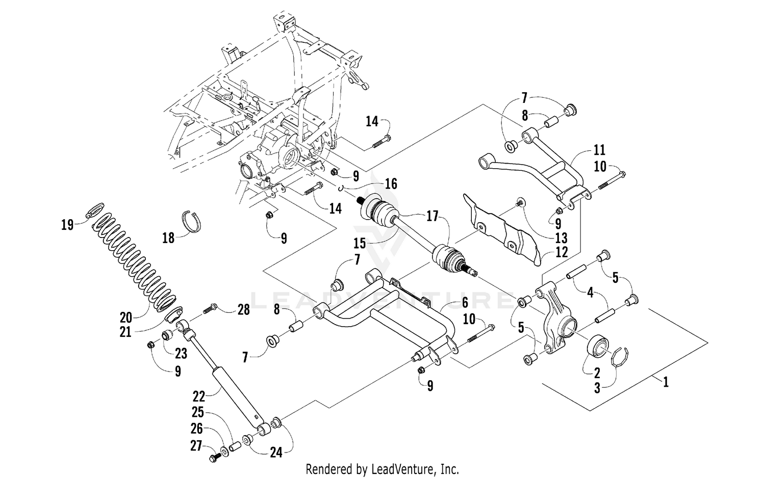 REAR SUSPENSION ASSEMBLY [90981]