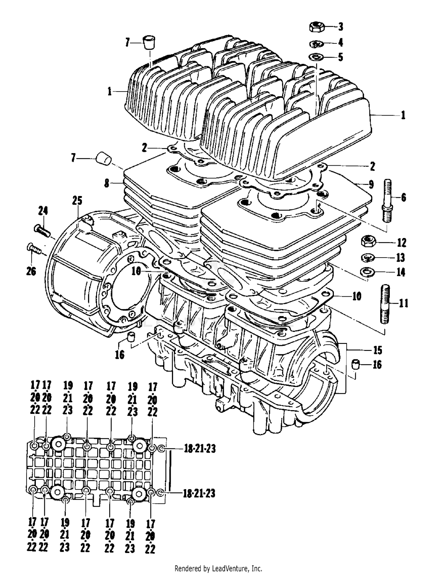 CRANKCASE AND CYLINDER [51634]