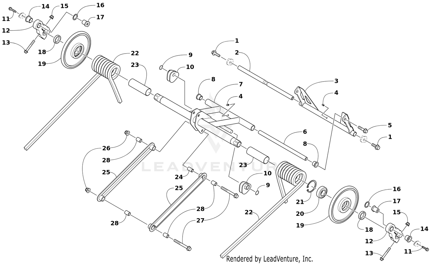 REAR SUSPENSION REAR ARM ASSEMBLY [106155]