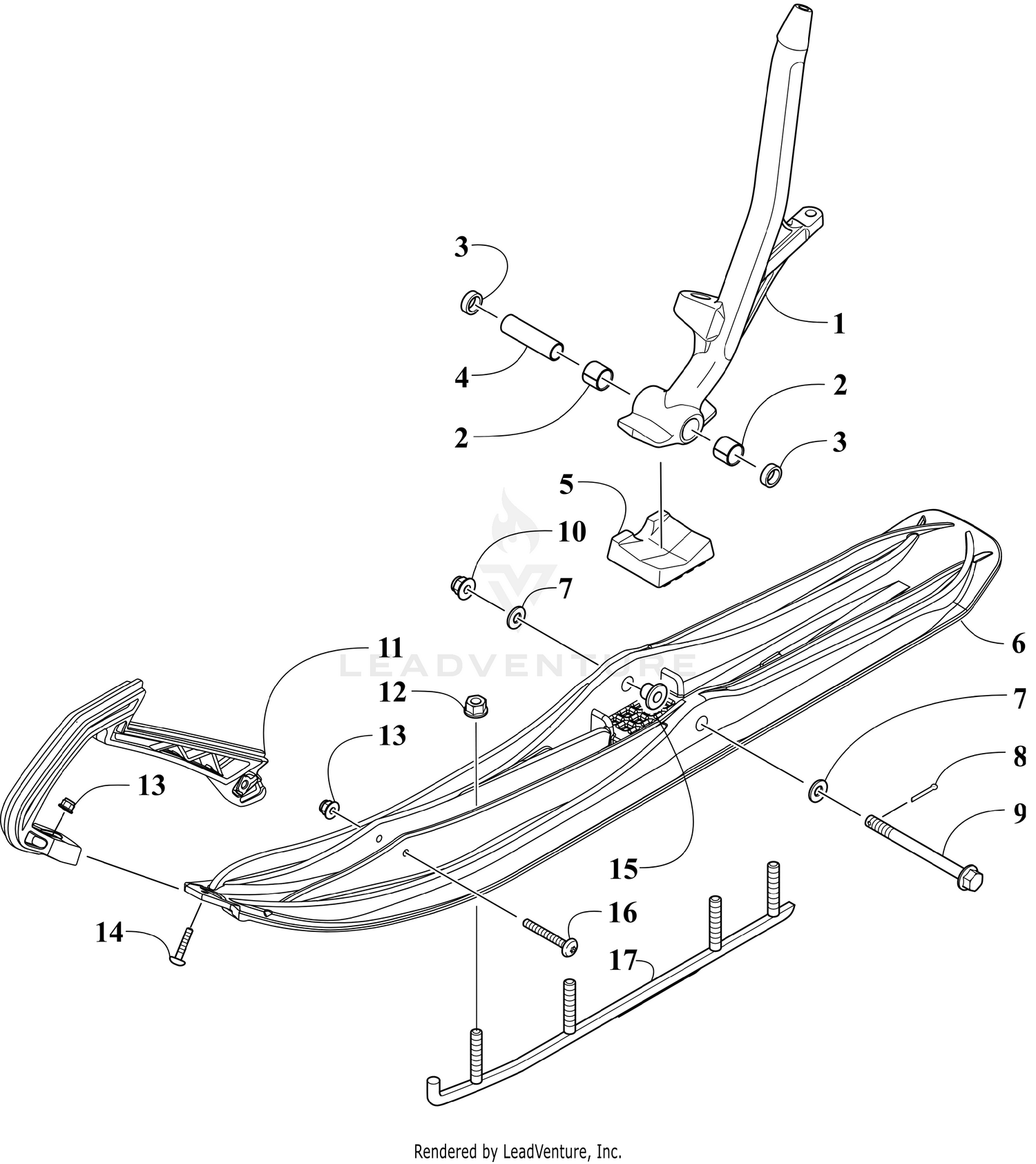 SKI AND SPINDLE ASSEMBLY [109248]