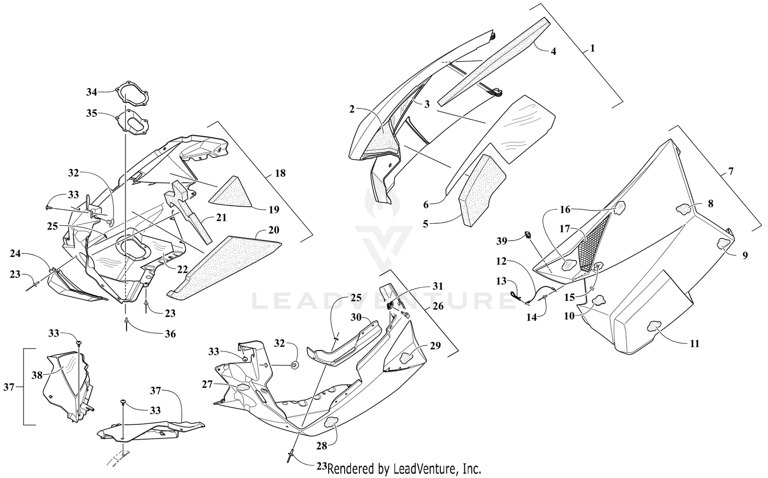 SKID PLATE AND SIDE PANEL ASSEMBLY [106313]