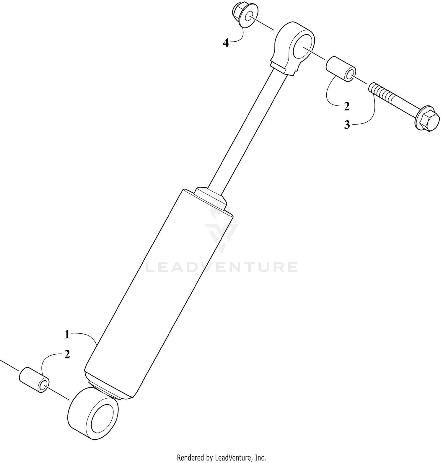 REAR SUSPENSION REAR ARM SHOCK ABSORBER [109721]