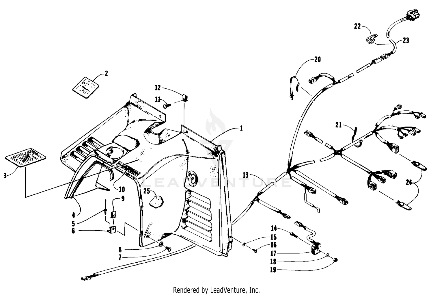 CONSOLE AND WIRING ASSEMBLIES [61005]