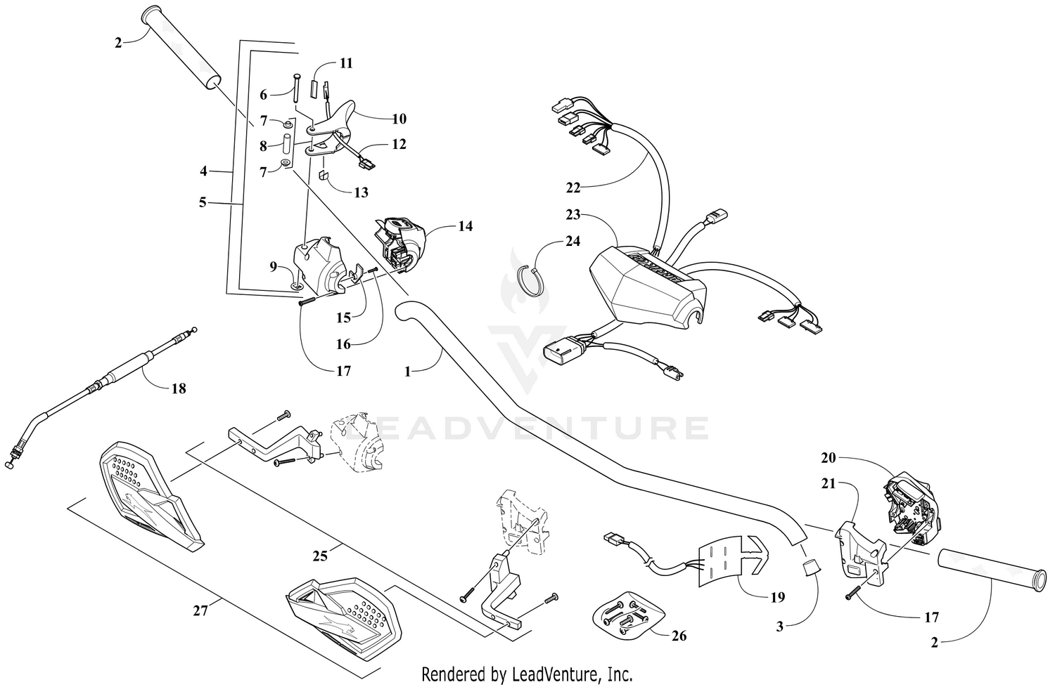 HANDLEBAR AND CONTROLS [106188]
