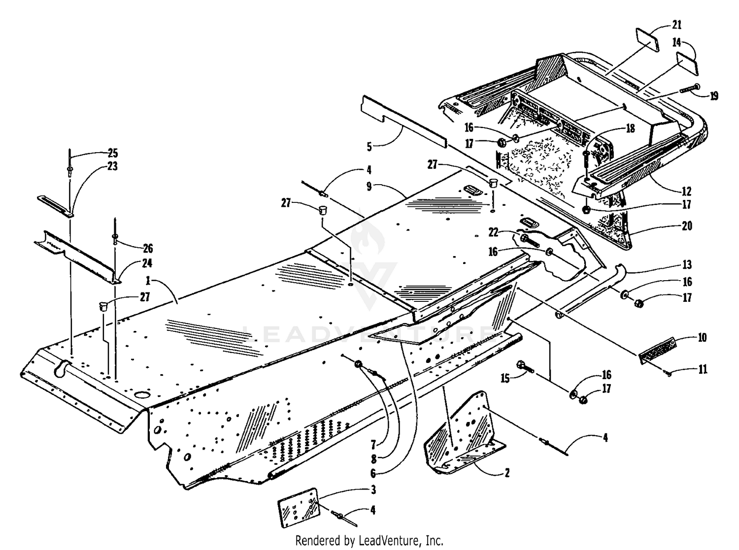 TUNNEL AND REAR BUMPER [67259]