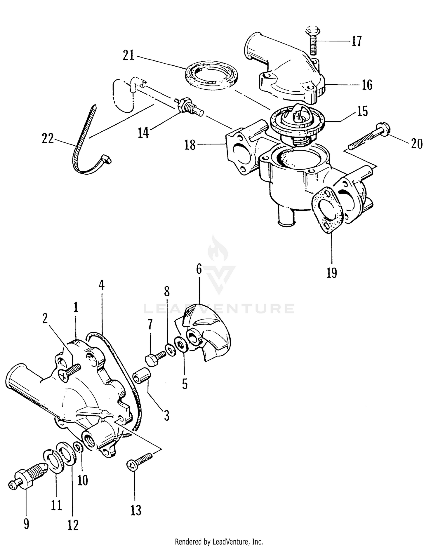 WATER PUMP/WATER MANIFOLD [63853]